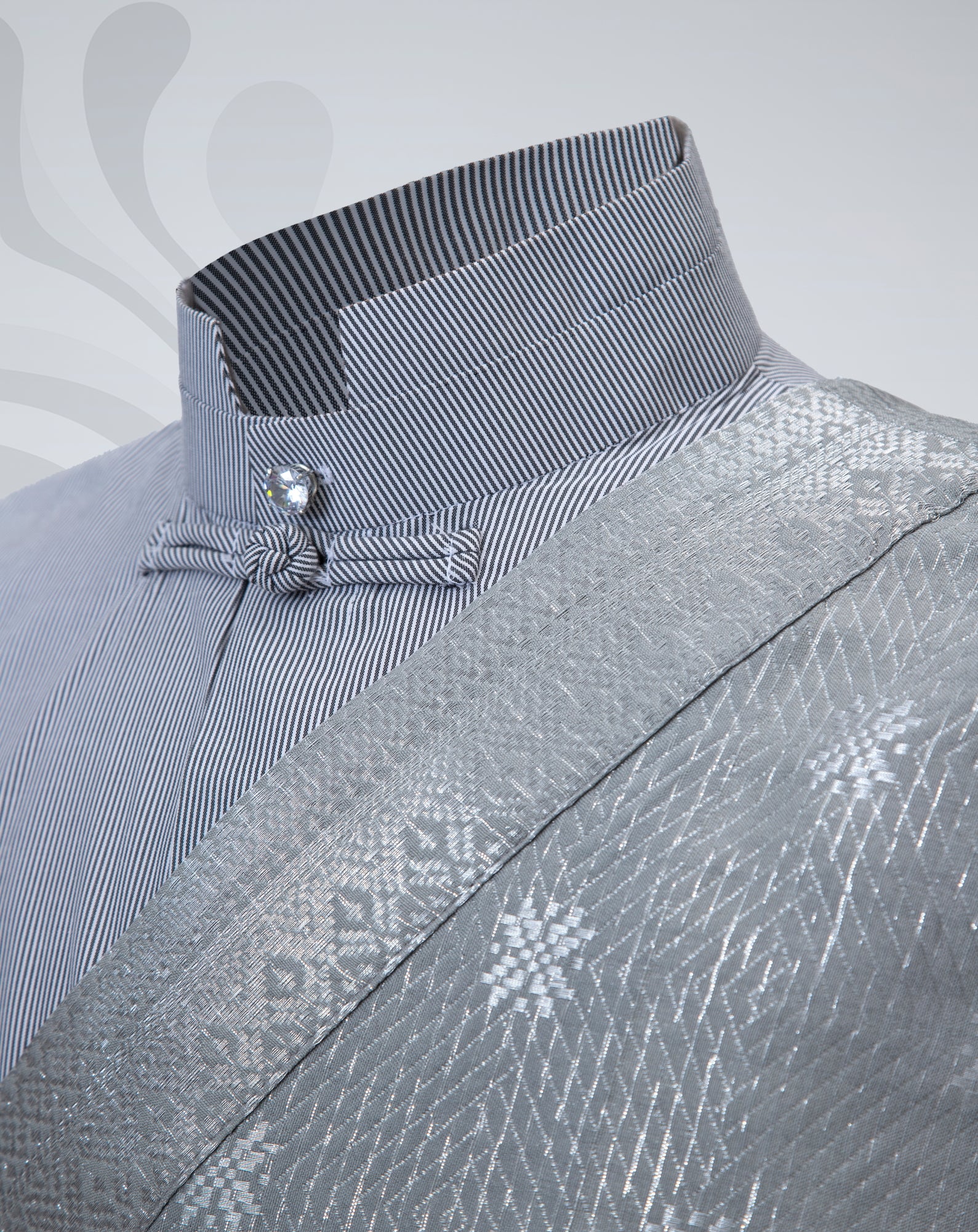 Baju Malaysia (Black Pinstripe)