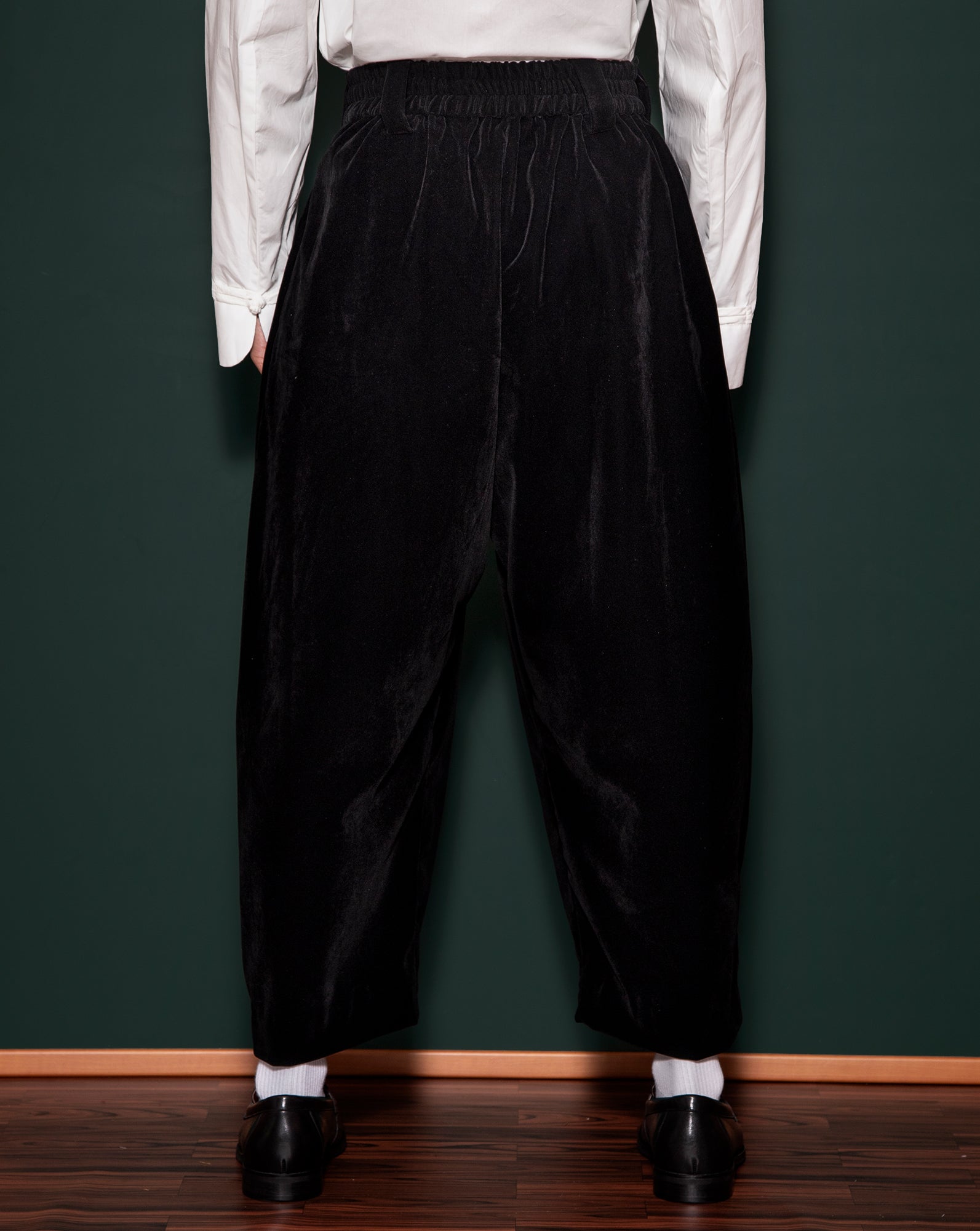 Kemeja Cekak Malaya (White) // Lobak Pants (Velvet)