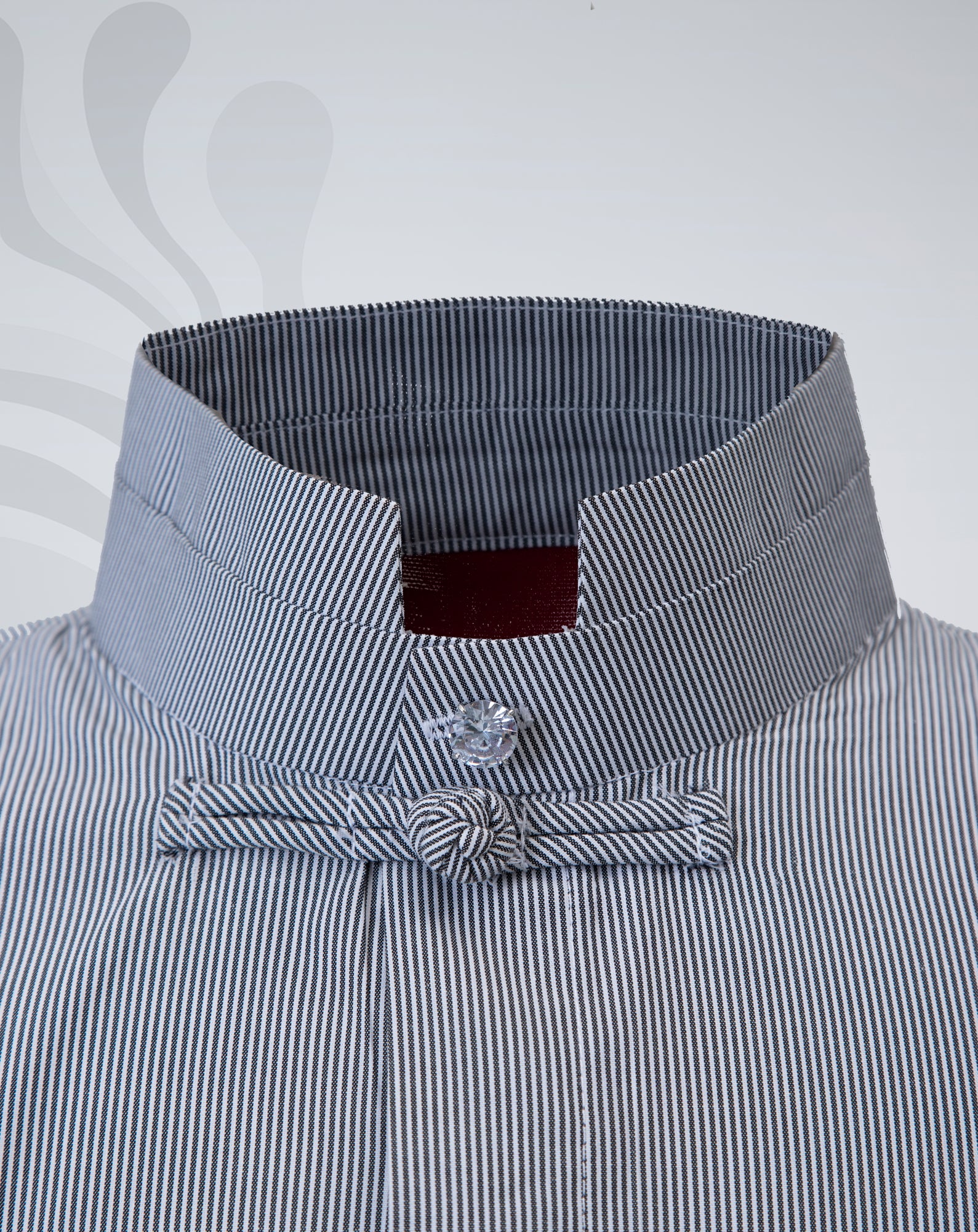 Baju Malaysia (Black Pinstripe)