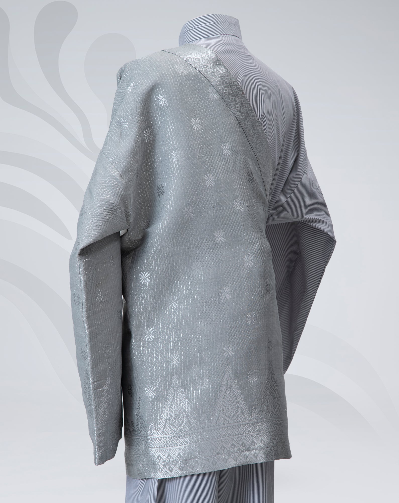 Baju Malaysia (Black Pinstripe)