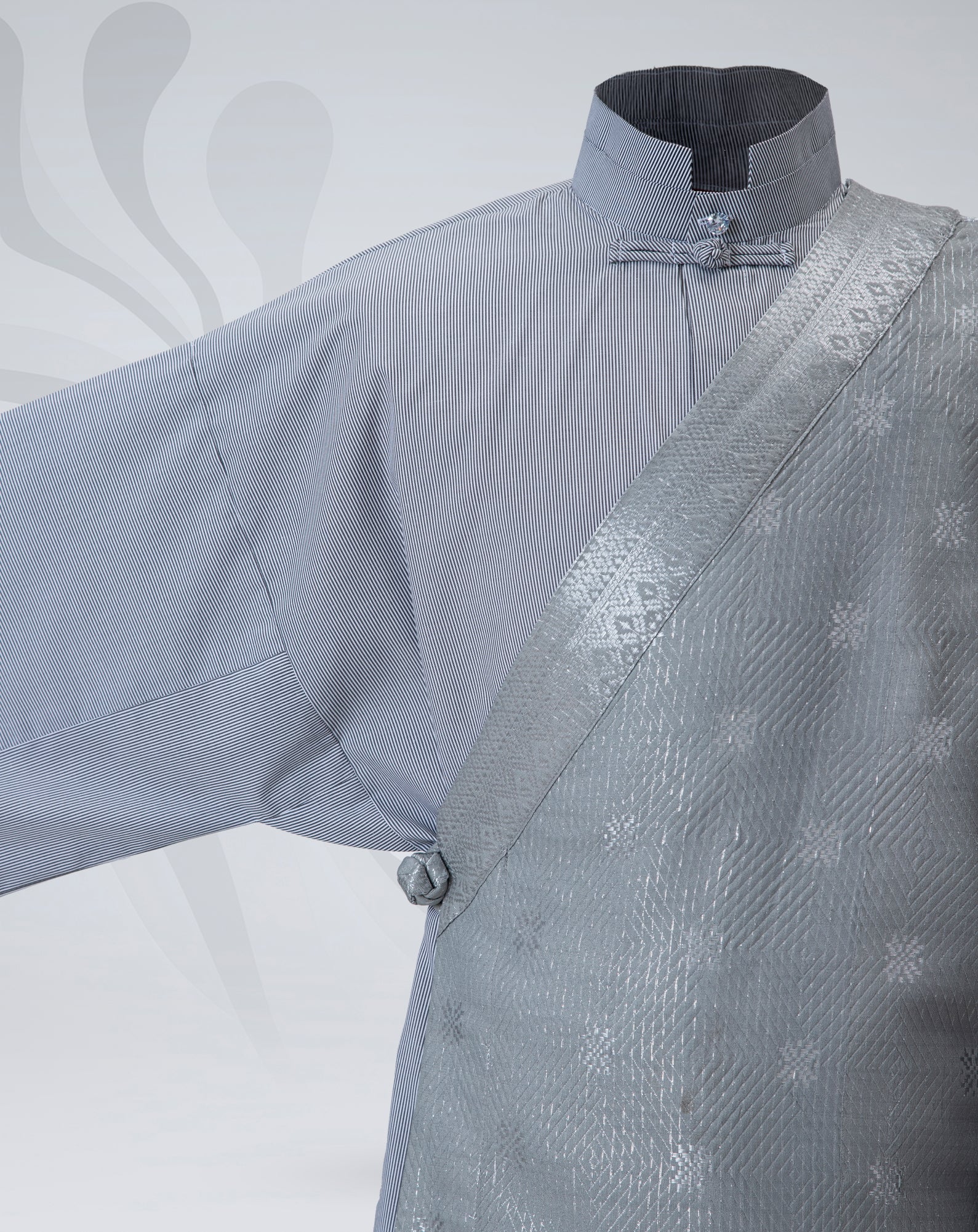 Baju Malaysia (Black Pinstripe)