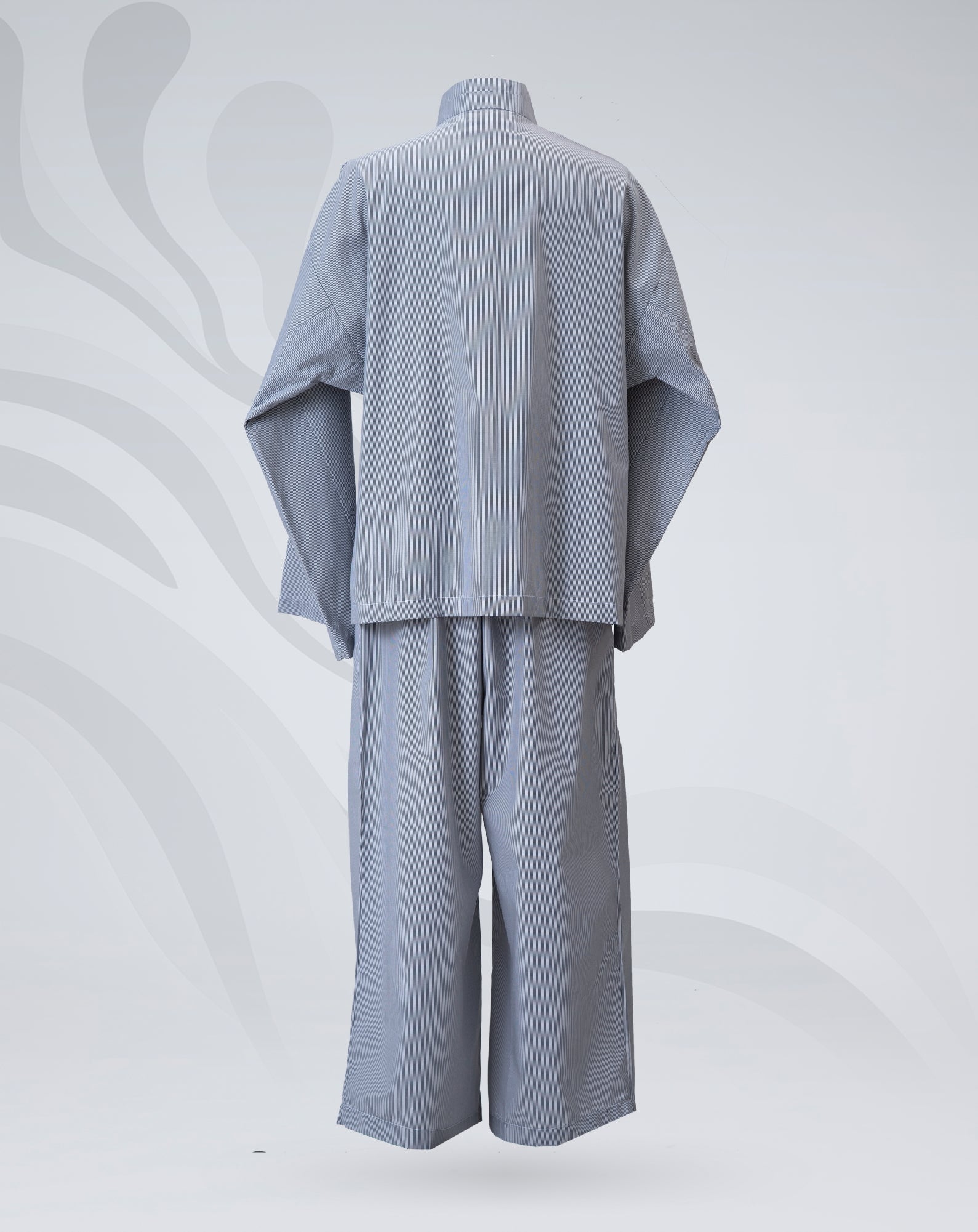 Baju Malaysia (Black Pinstripe)