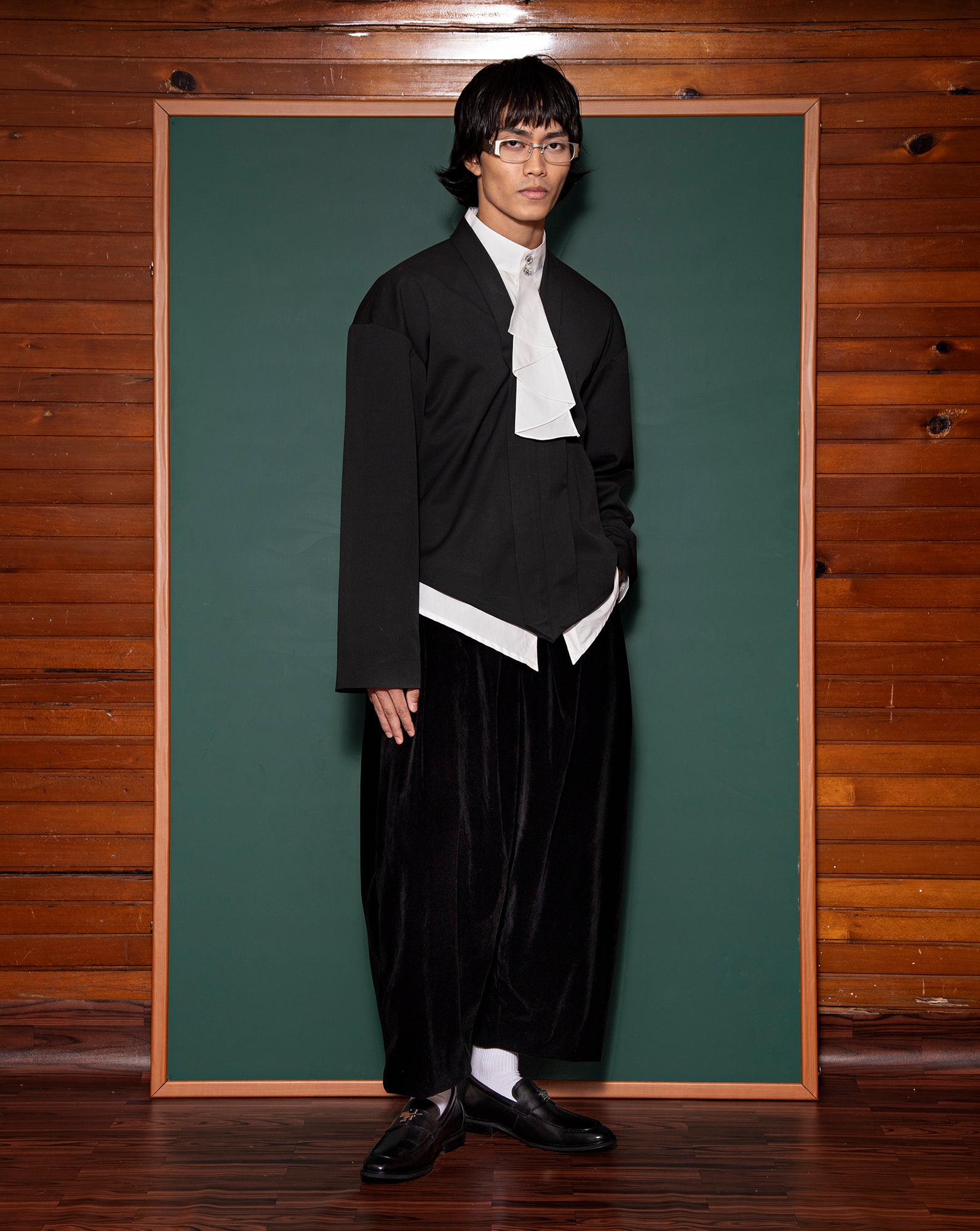 Kebaya Baba (Black Viscose)