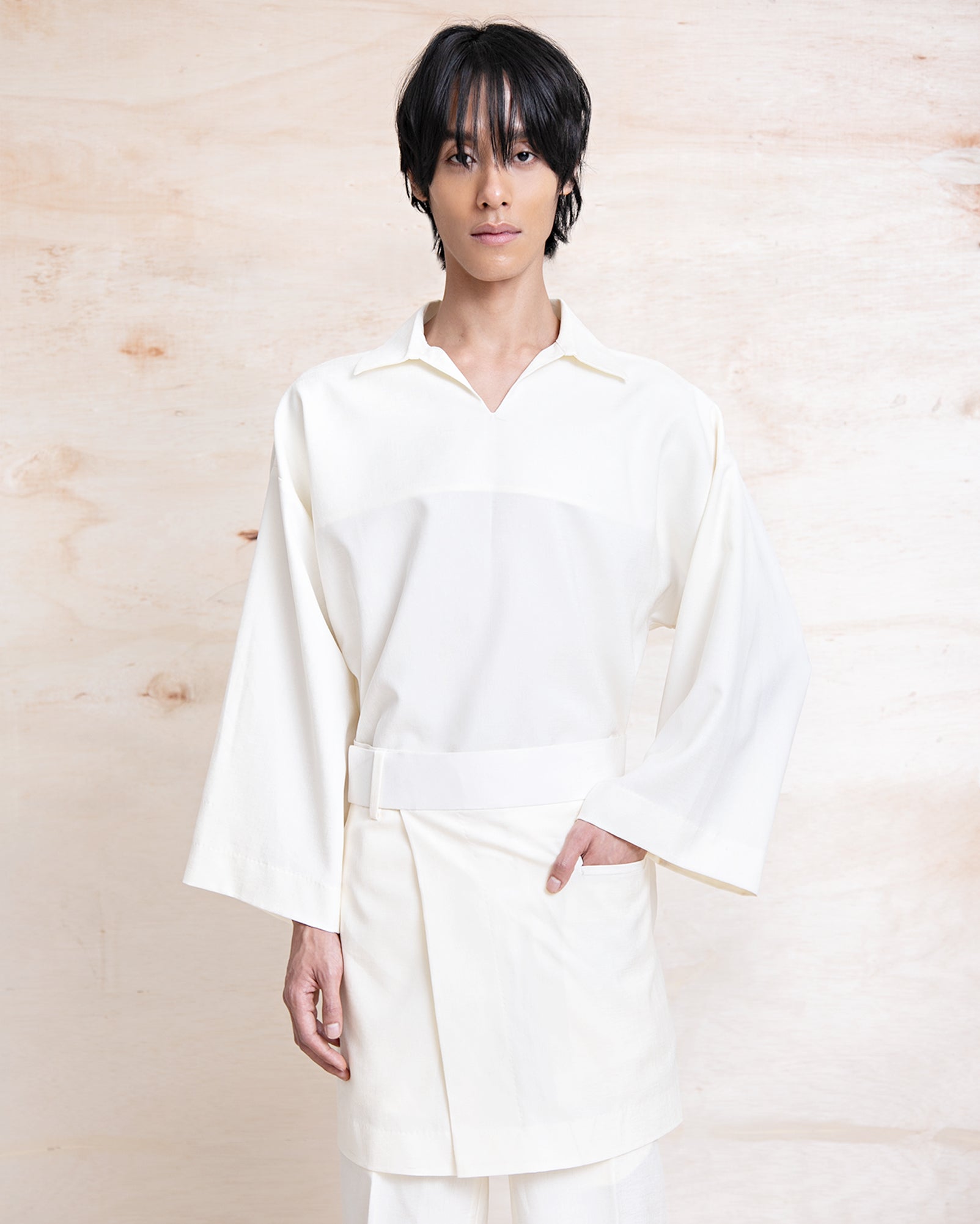 Baju Melayu Teluk Kepak (Cream)