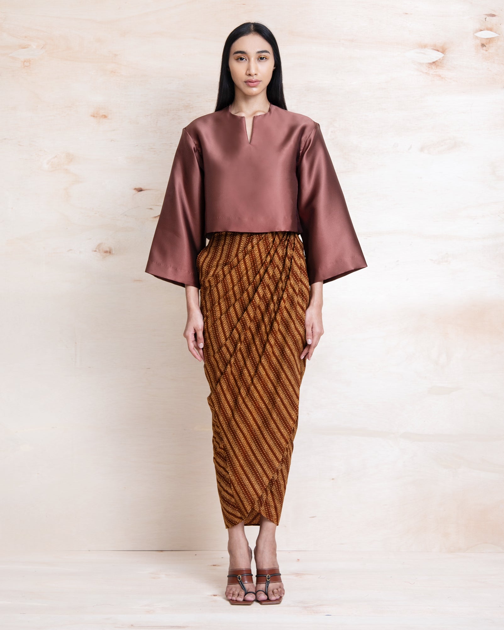 Baju Kedah Krop (Cocoa)