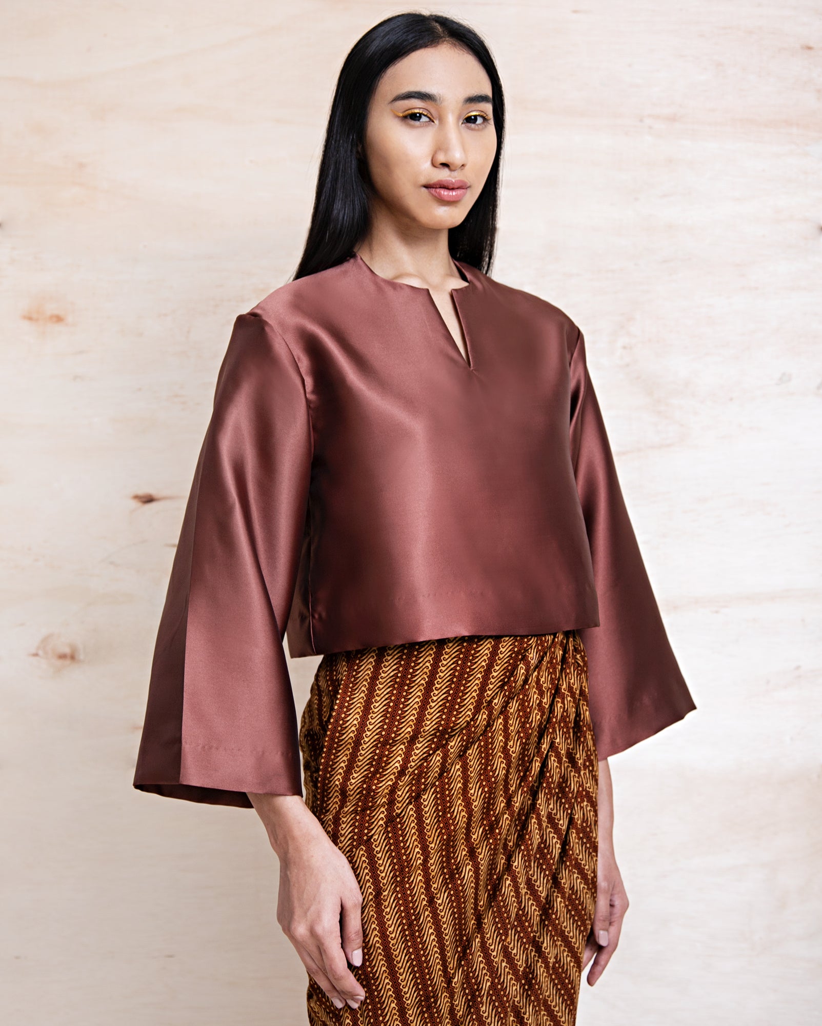 Baju Kedah Krop (Cocoa)