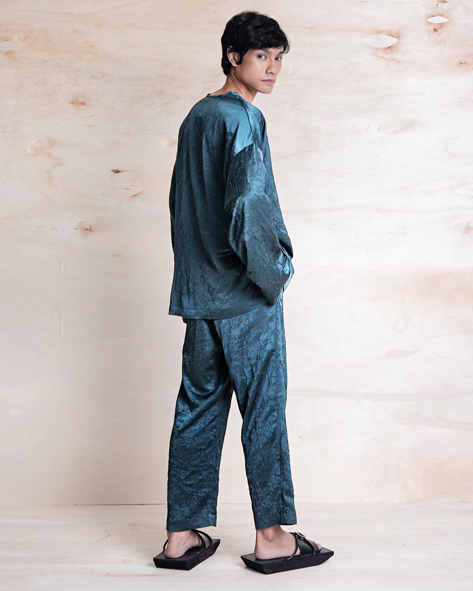 Baju Melayu Kedut (Teal)