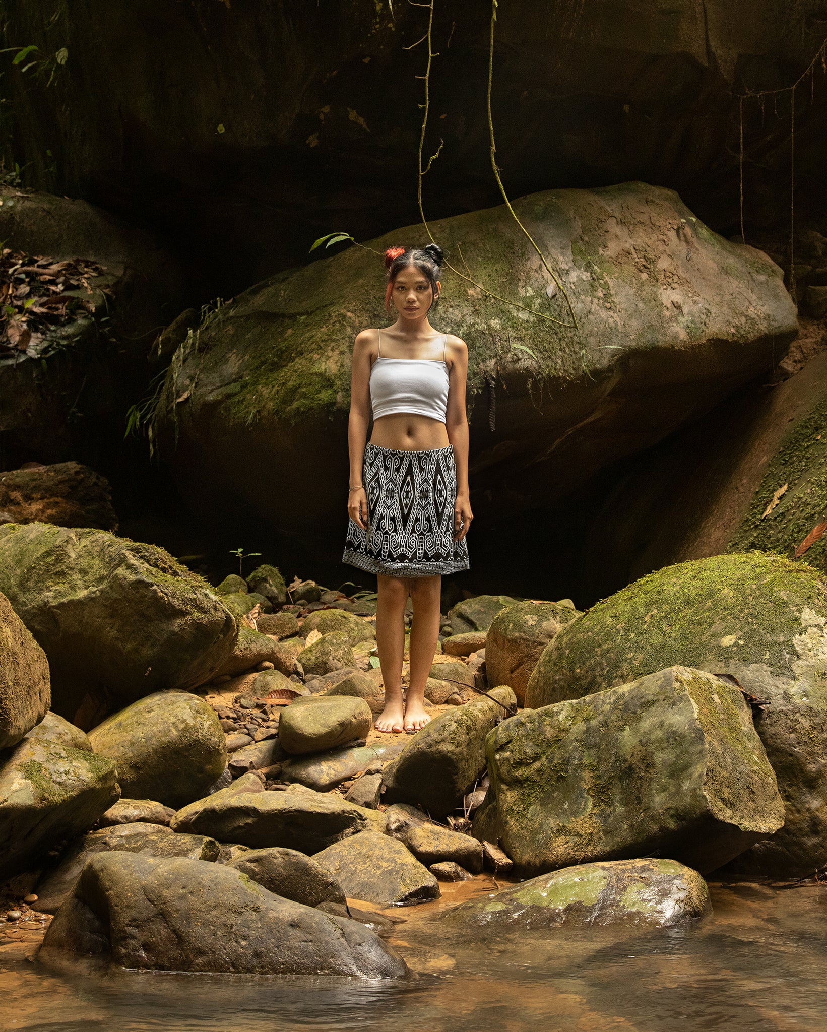 Skirt Pua Kumbu (Black)