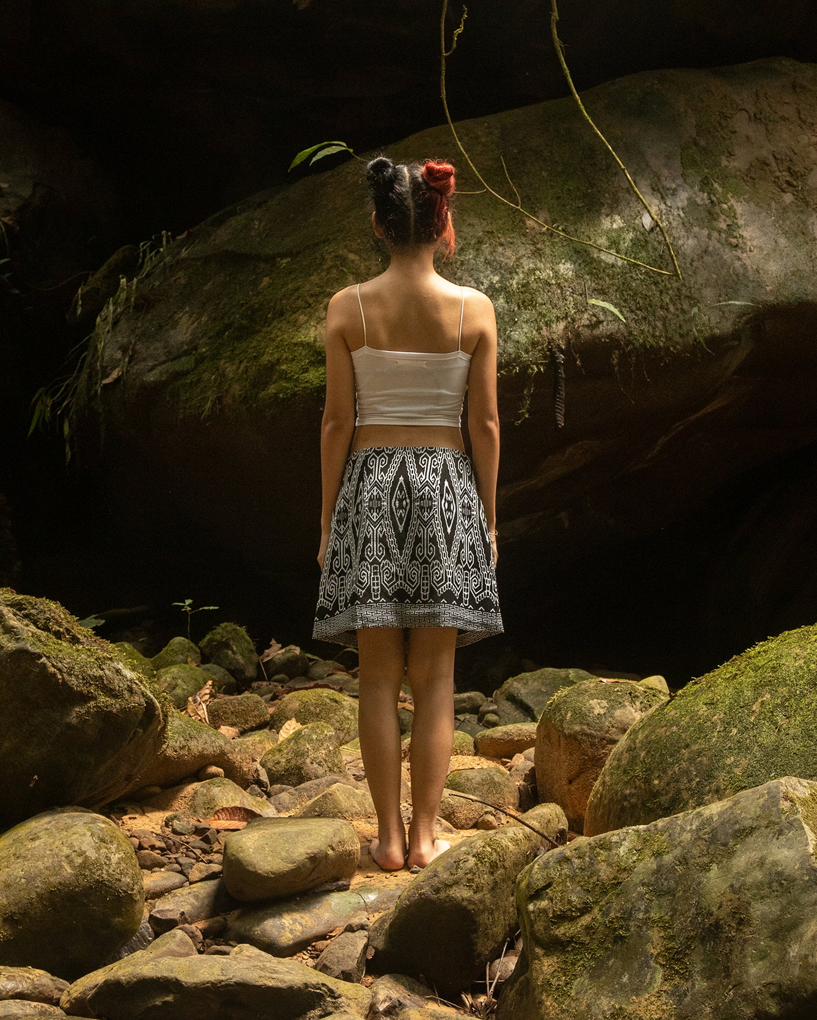 Skirt Pua Kumbu (Black)