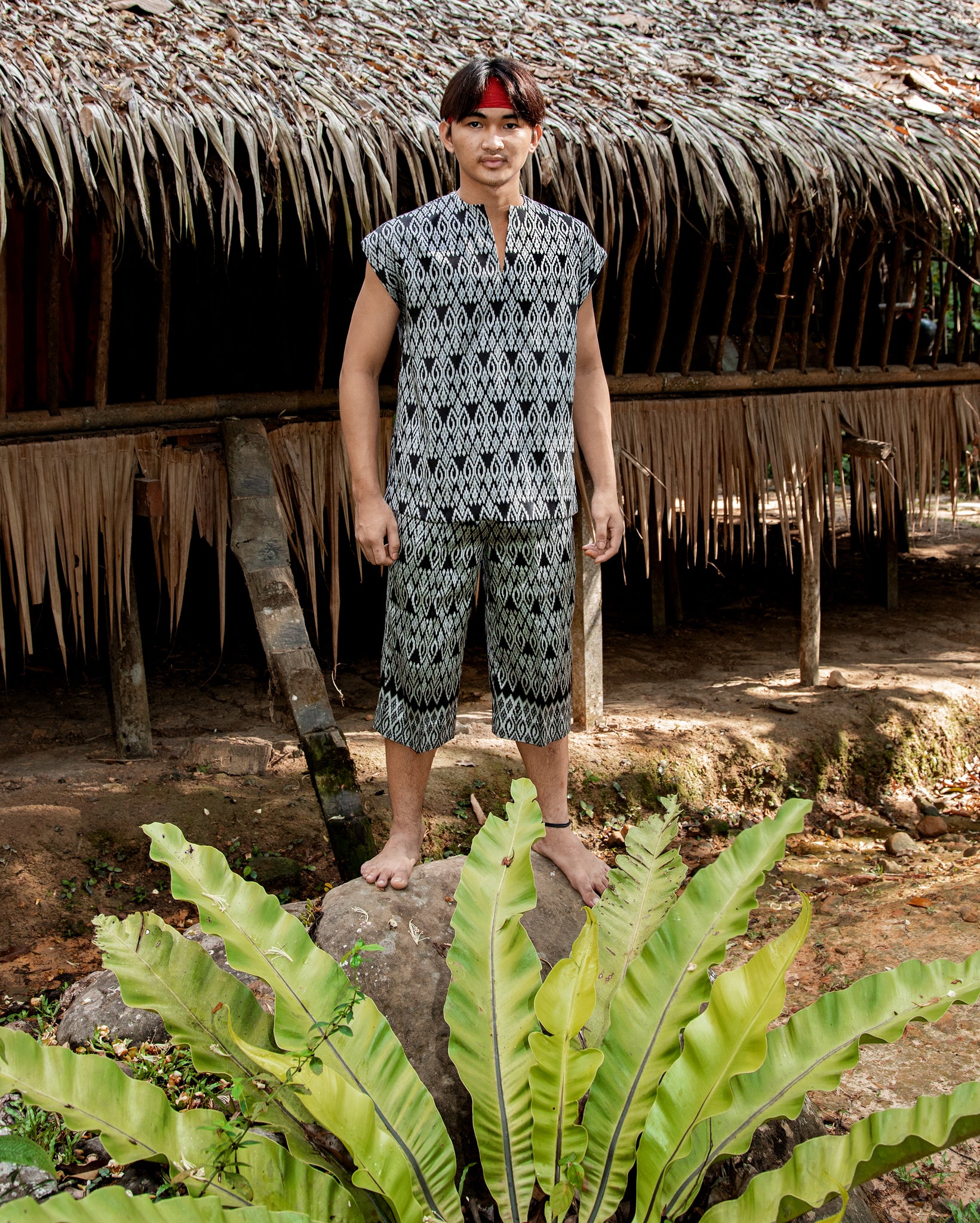 Baju Bujang Ikat (Black)