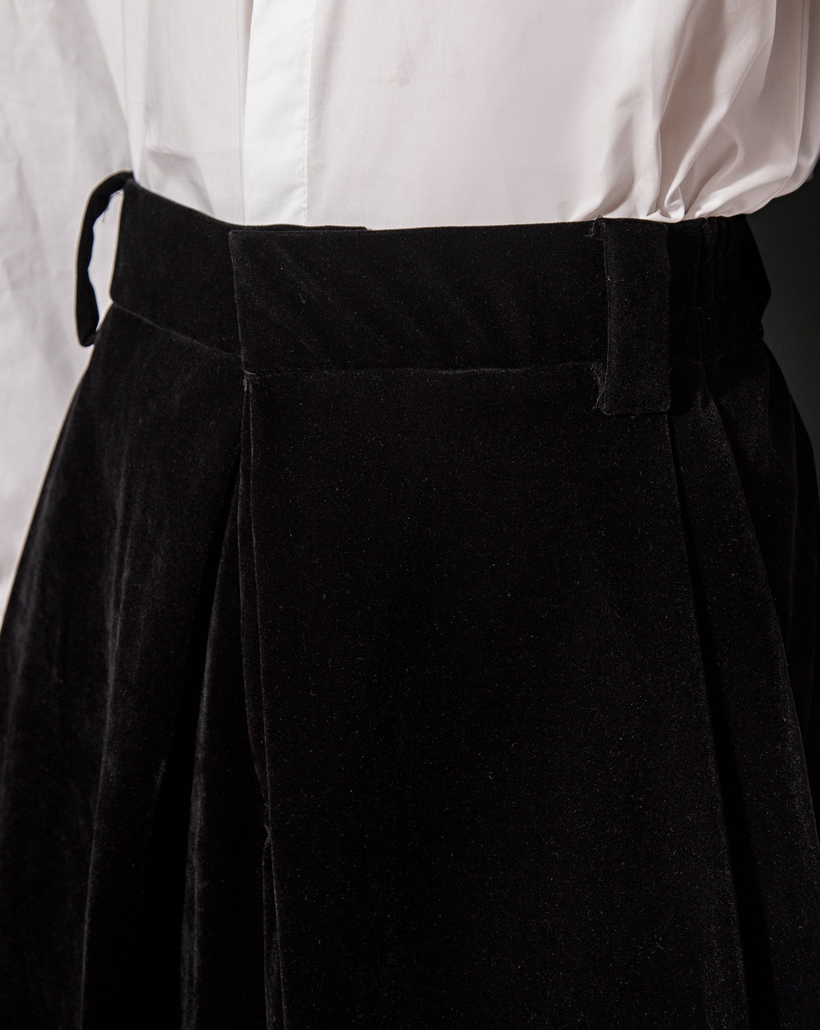 Kemeja Cekak Malaya (White) // Lobak Pants (Velvet)