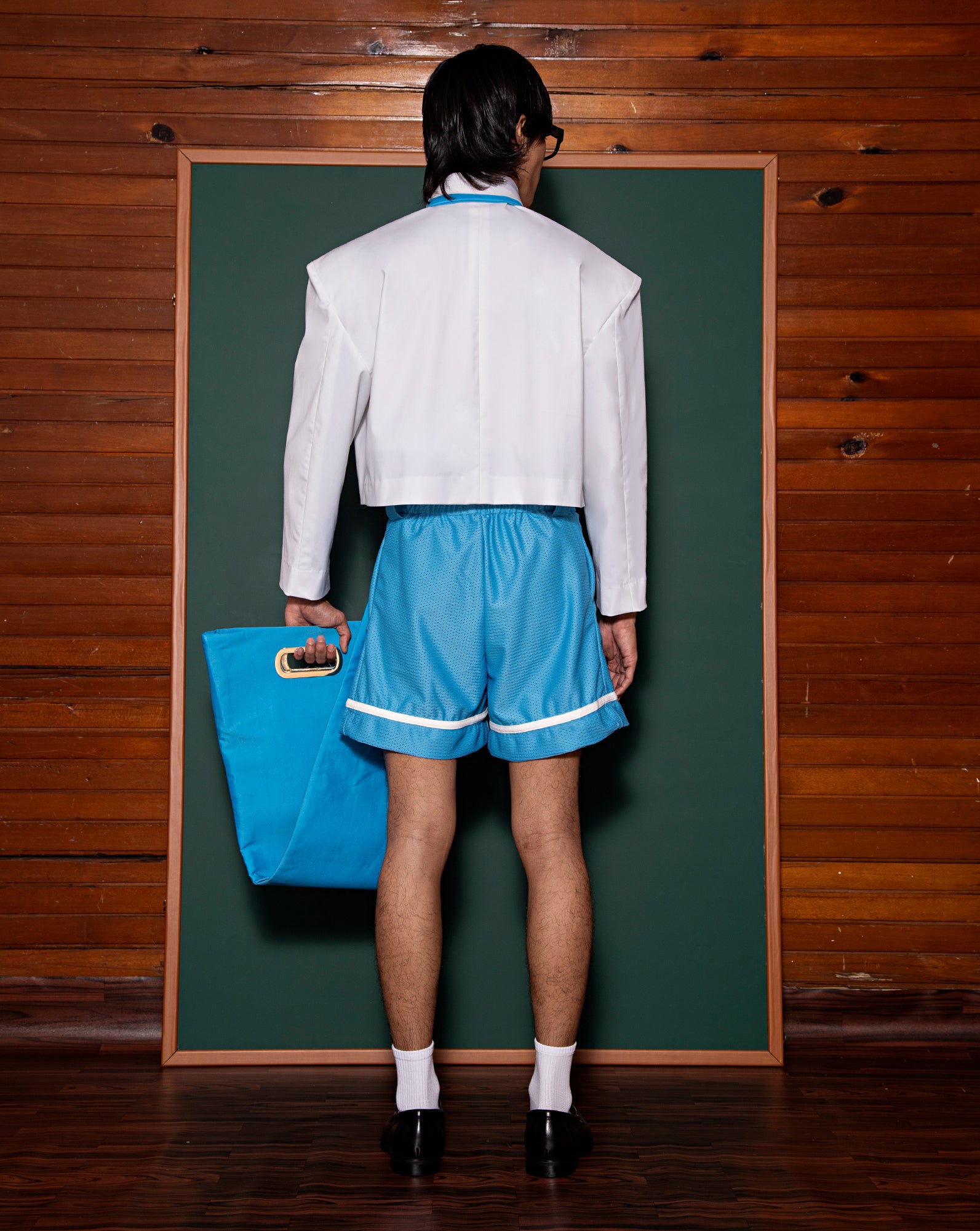 Sukan Mesh Shorts // Tie Bag (BEHATI Blue)