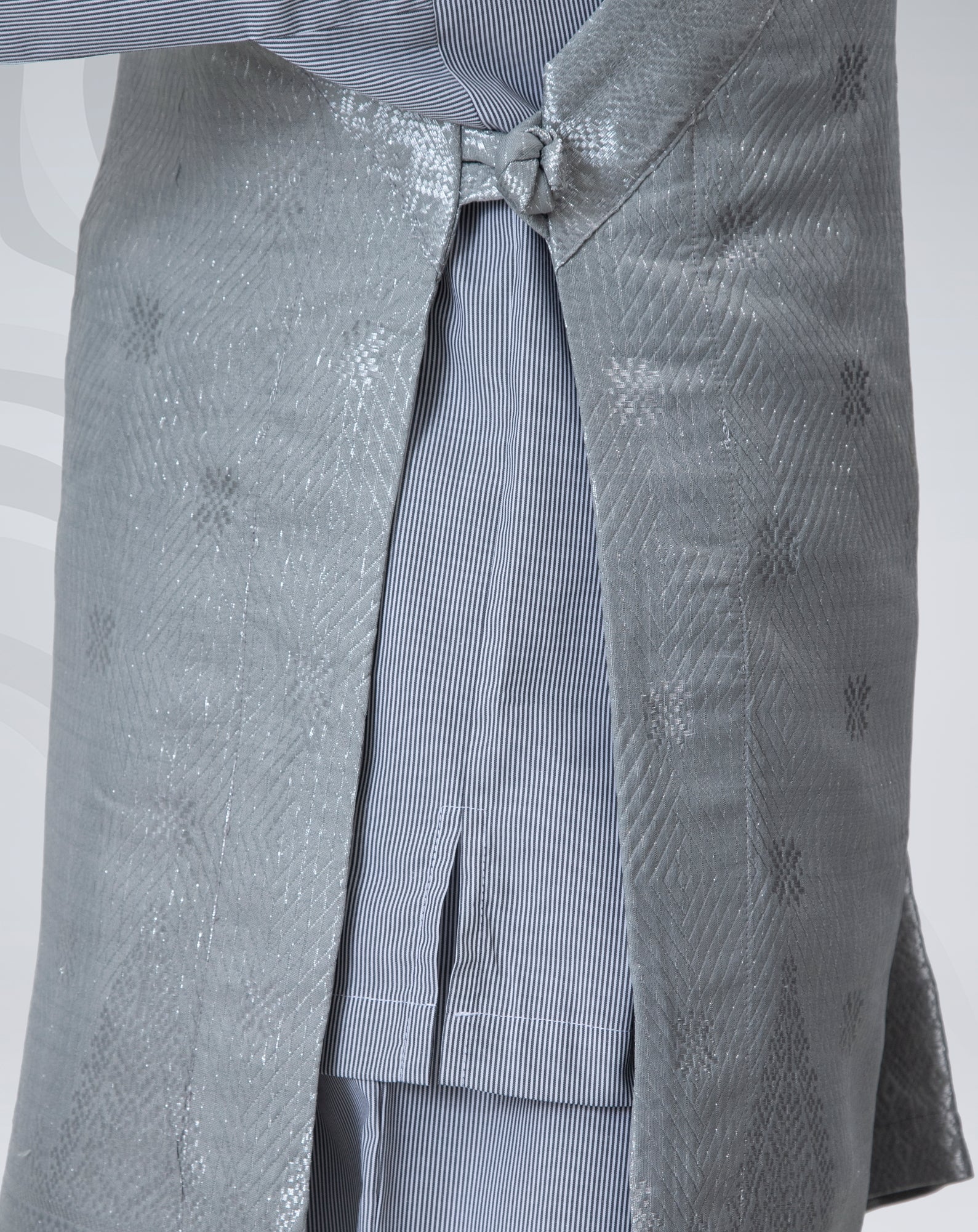 Baju Malaysia (Black Pinstripe)