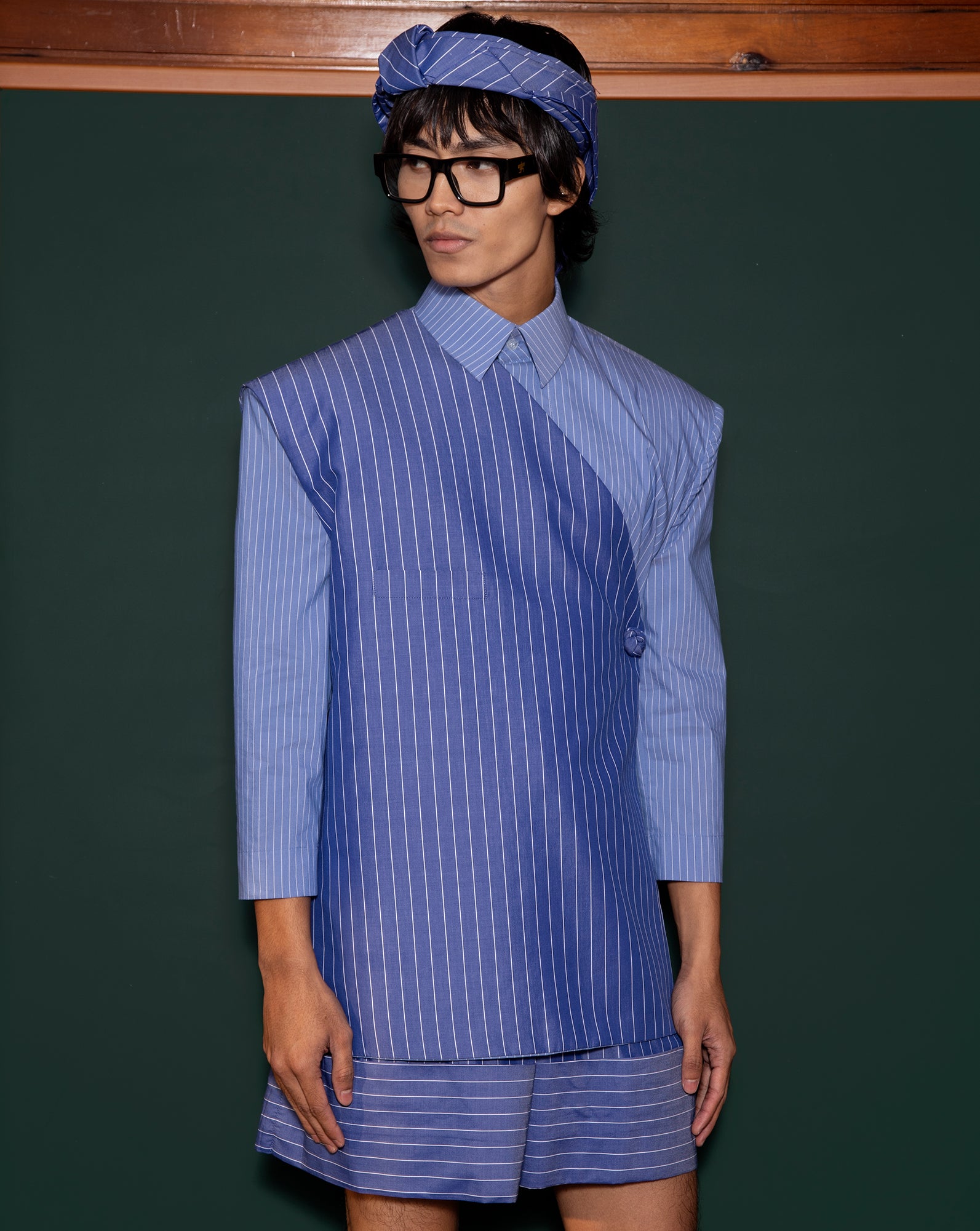Selempang Vest (Jalur Biru Putih)