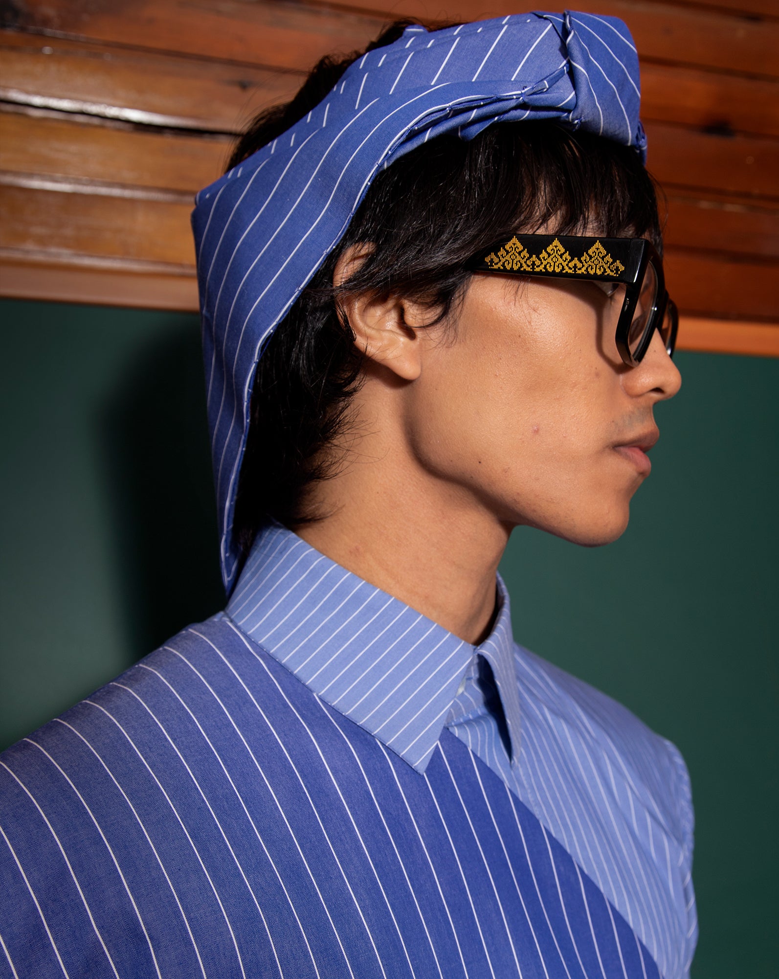 Selempang Vest (Jalur Biru Putih)