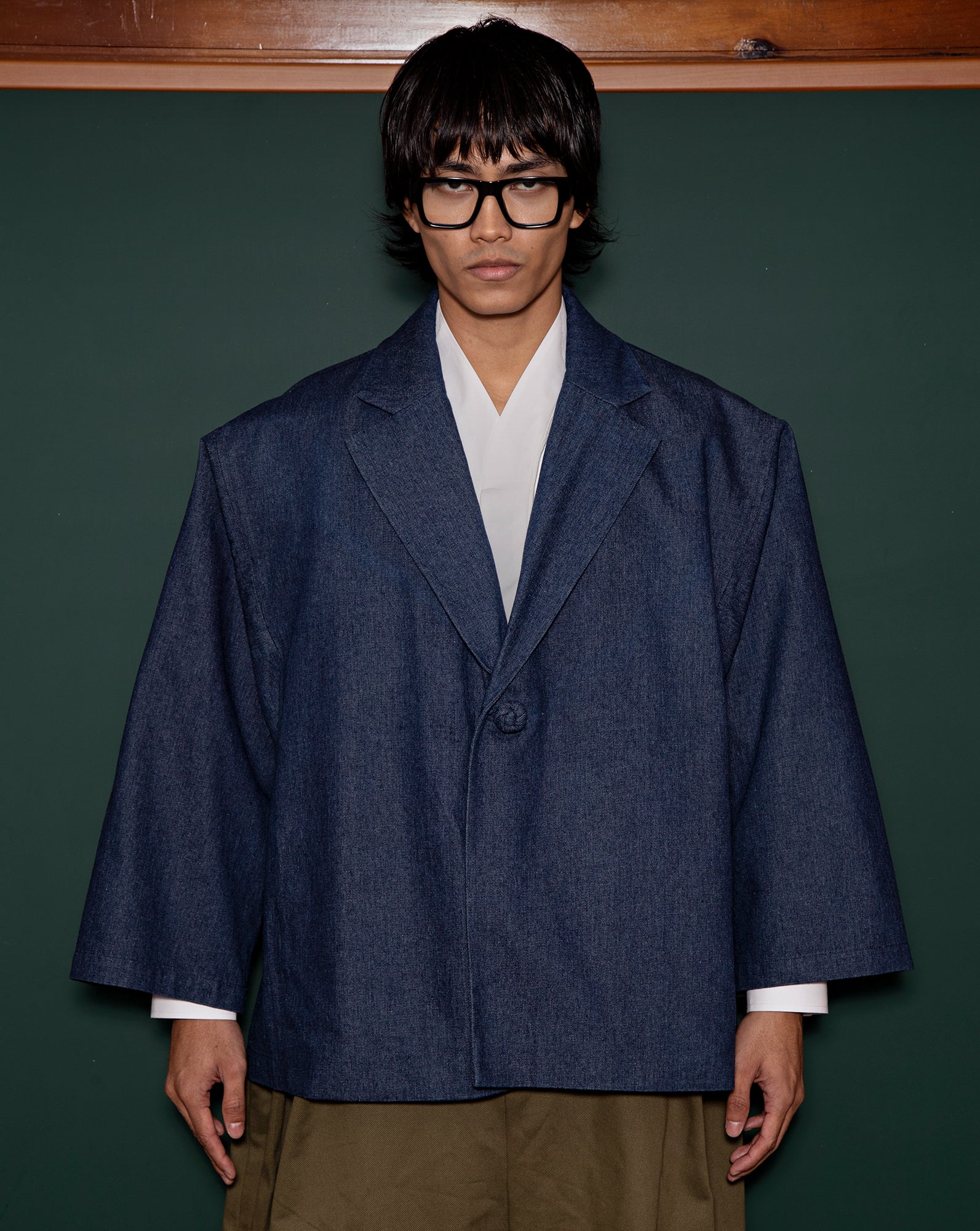 Blazer Pesak Denim (Navy)