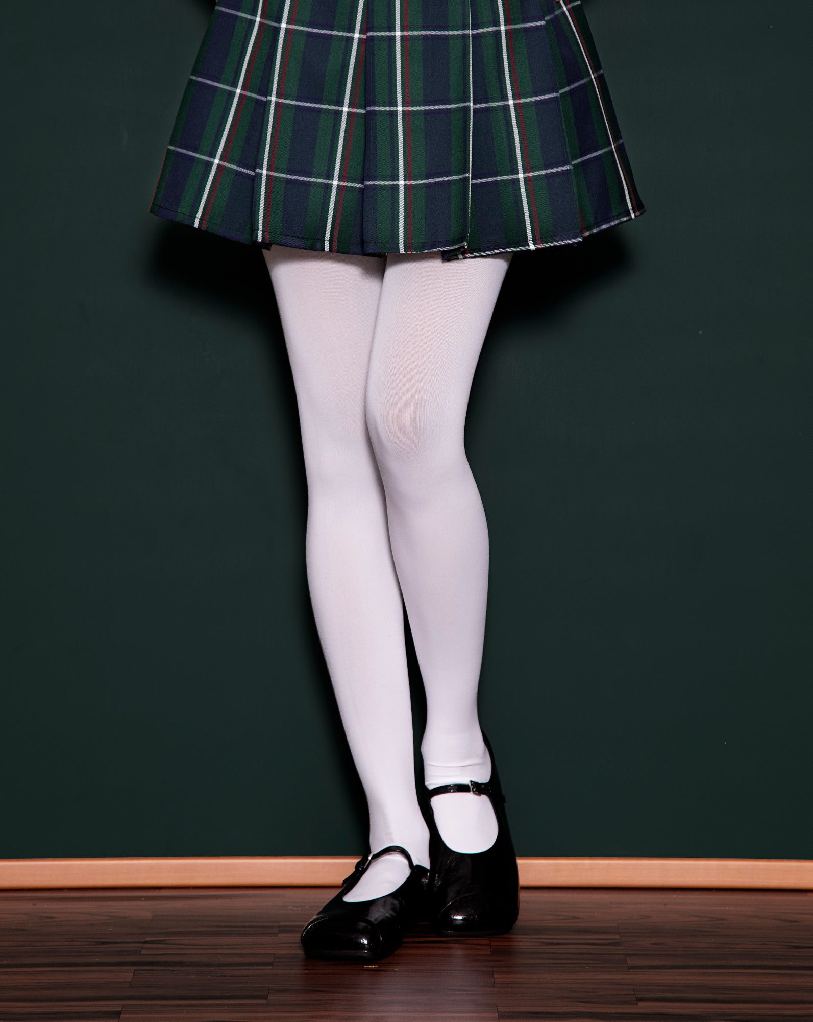 Mini Skirt Sekolah (Emerald Plaid)