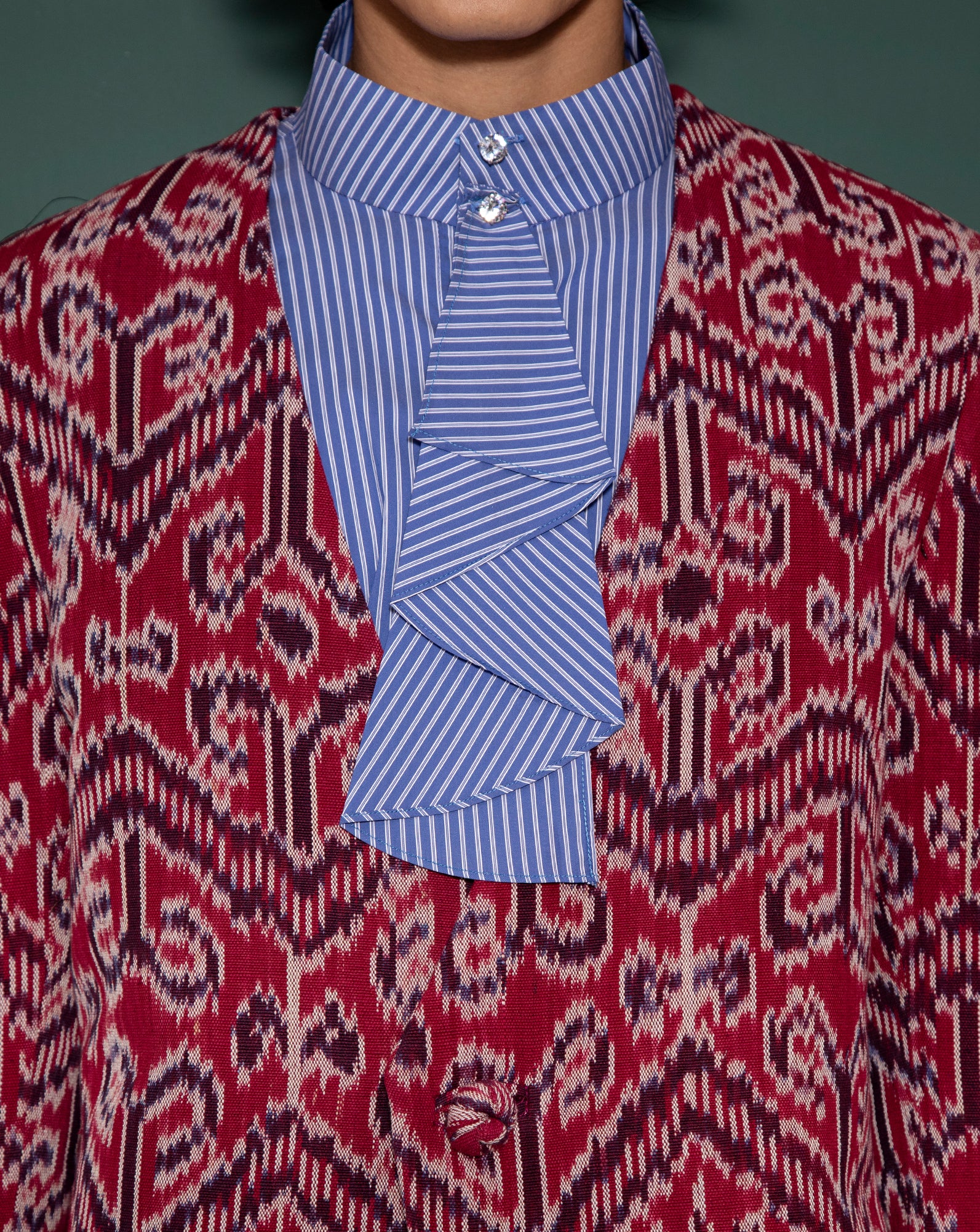 Blazer Pankou Pua Kumbu (Red)