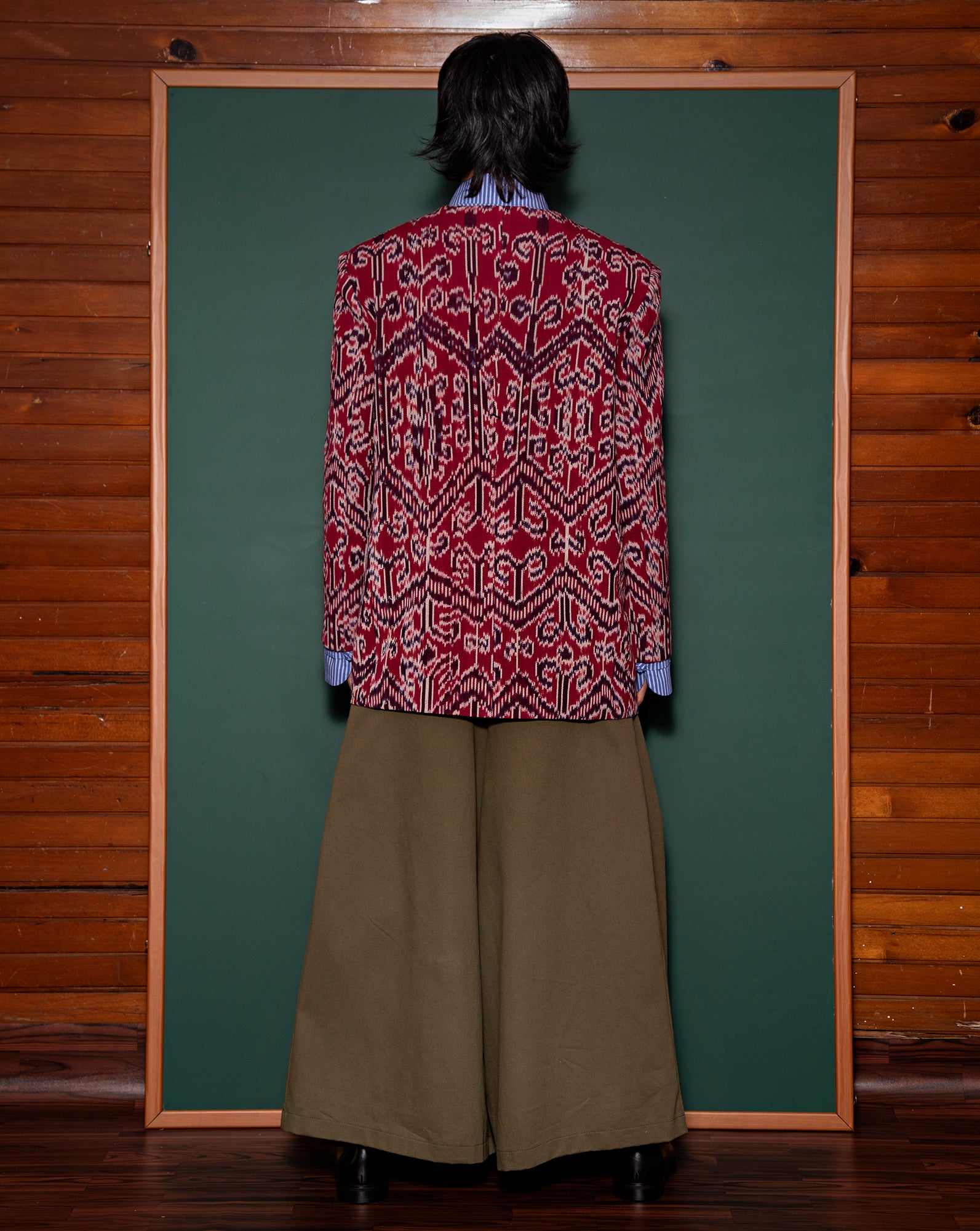 Blazer Pankou Pua Kumbu (Red)
