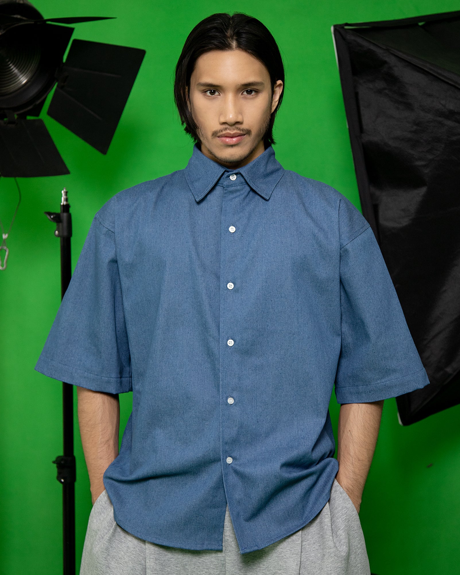 Mahkota Shirt (Mid Denim)