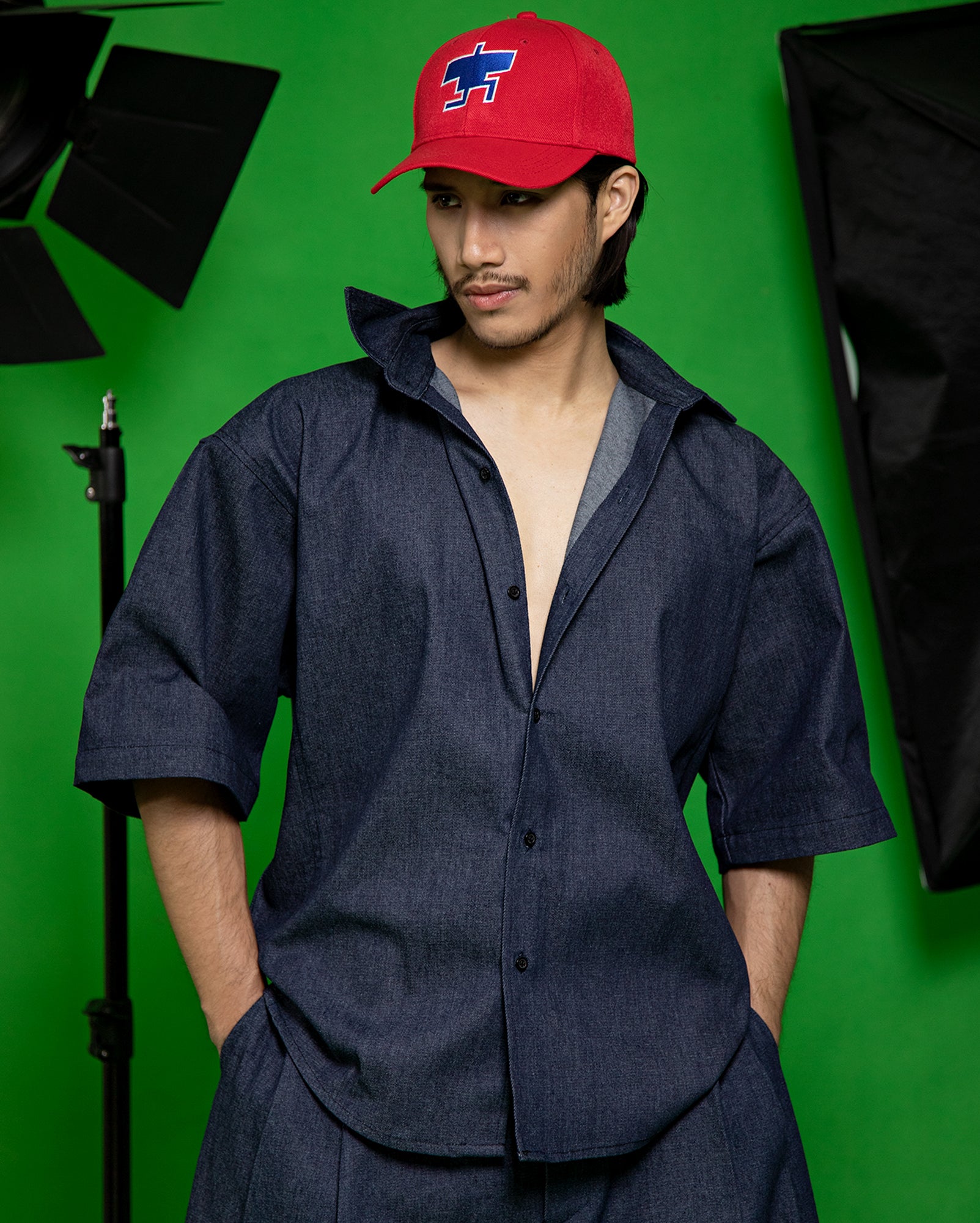 Mahkota Shirt (Navy Denim)