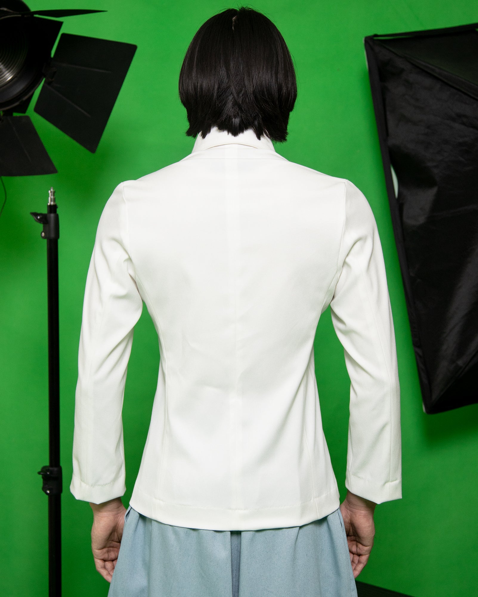 Sudirman Suit Shirt (White Denim)