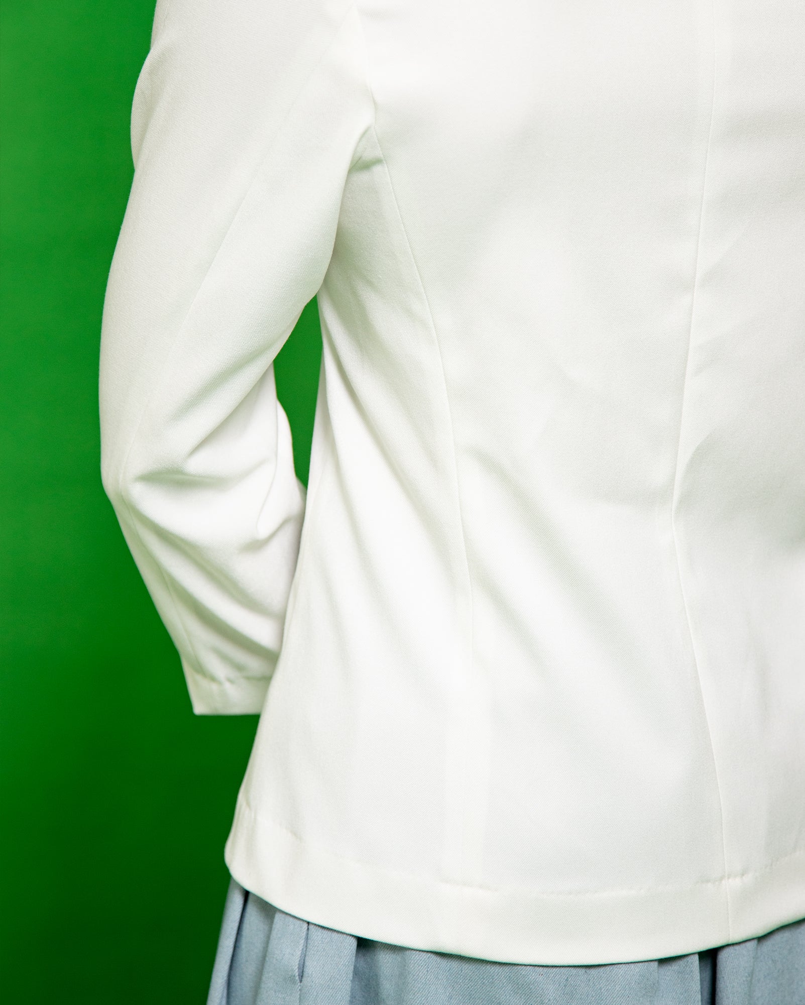 Sudirman Suit Shirt (White Denim)