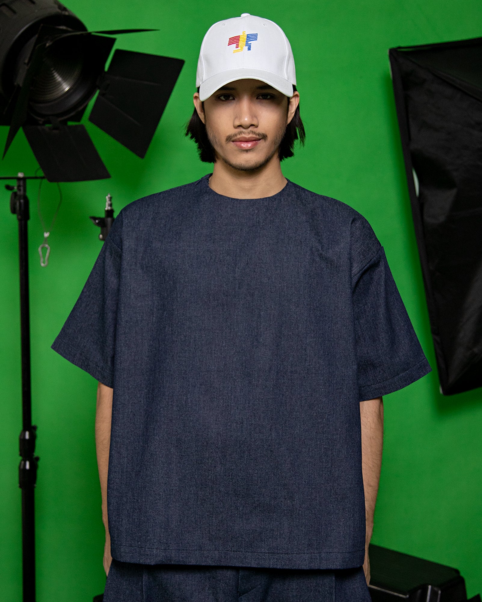 Tee Berpesak (Navy Denim) / Ramlee Jeans (Navy)