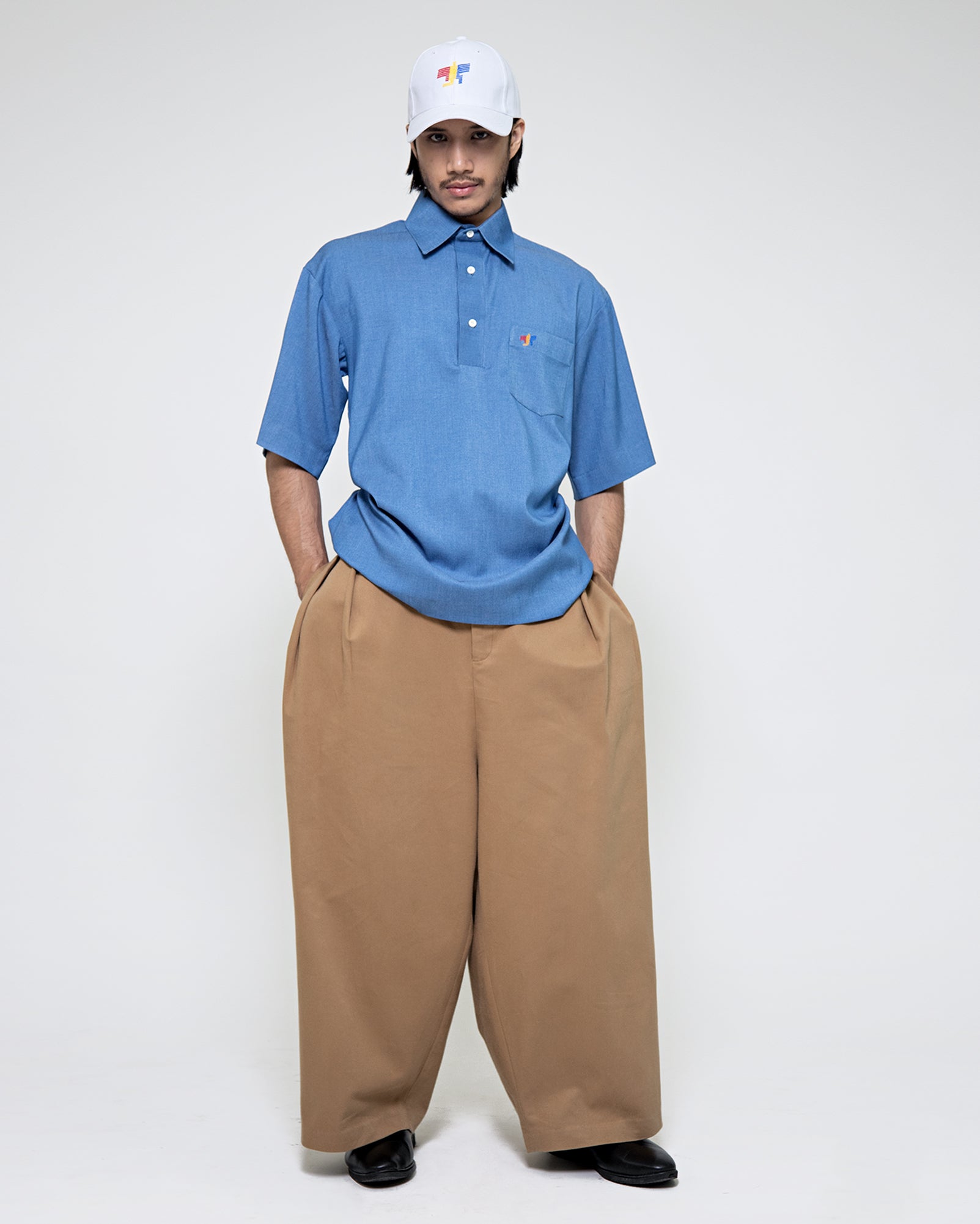 Polo Denim (Biru)