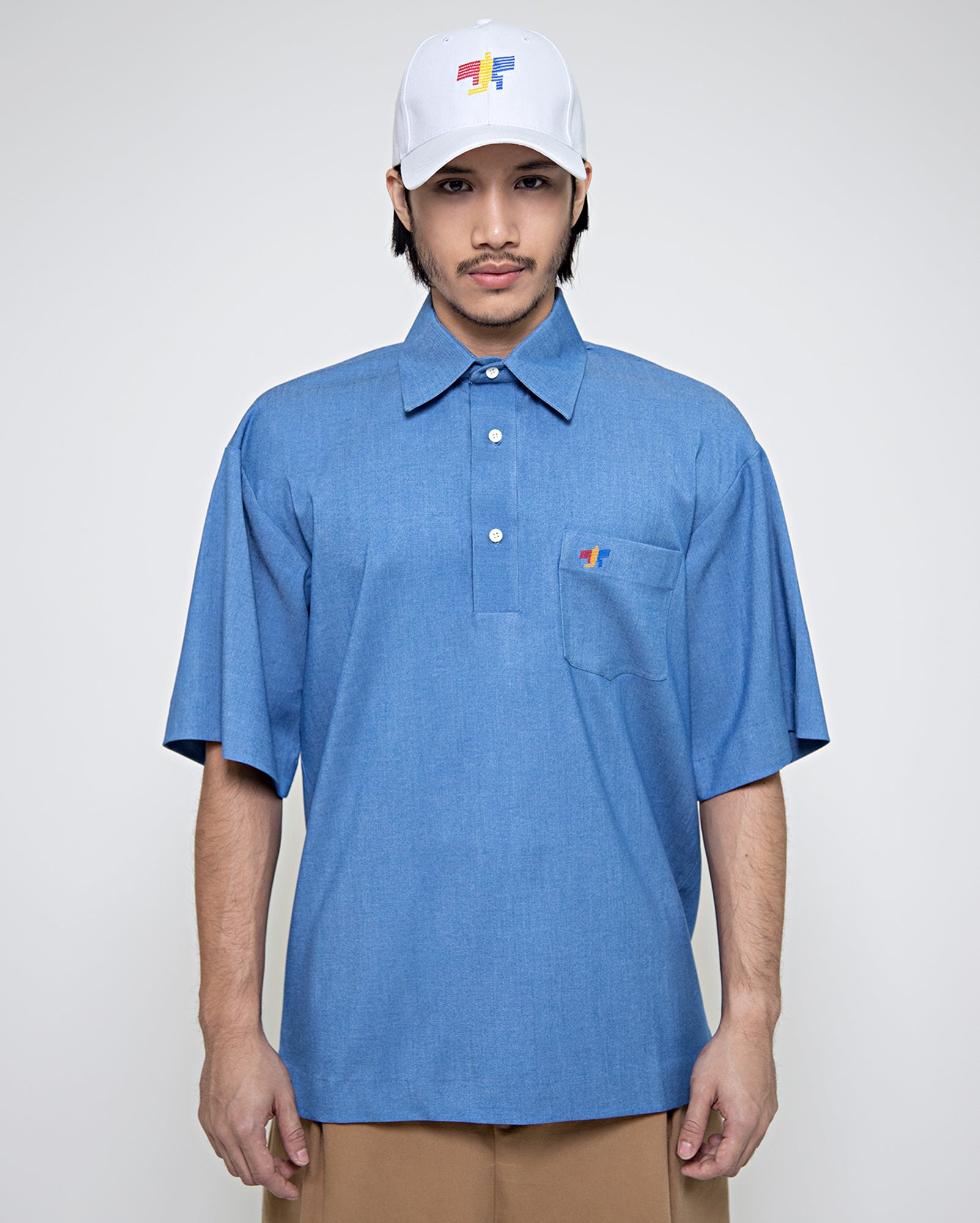 Polo Denim (Biru)