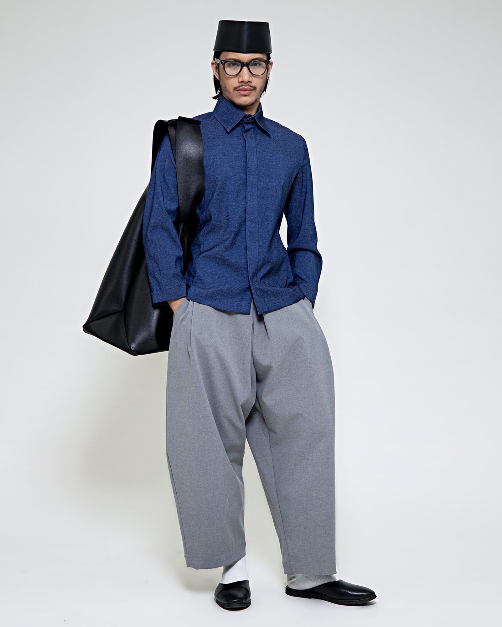 Sudirman Suit Shirt (Navy Denim)