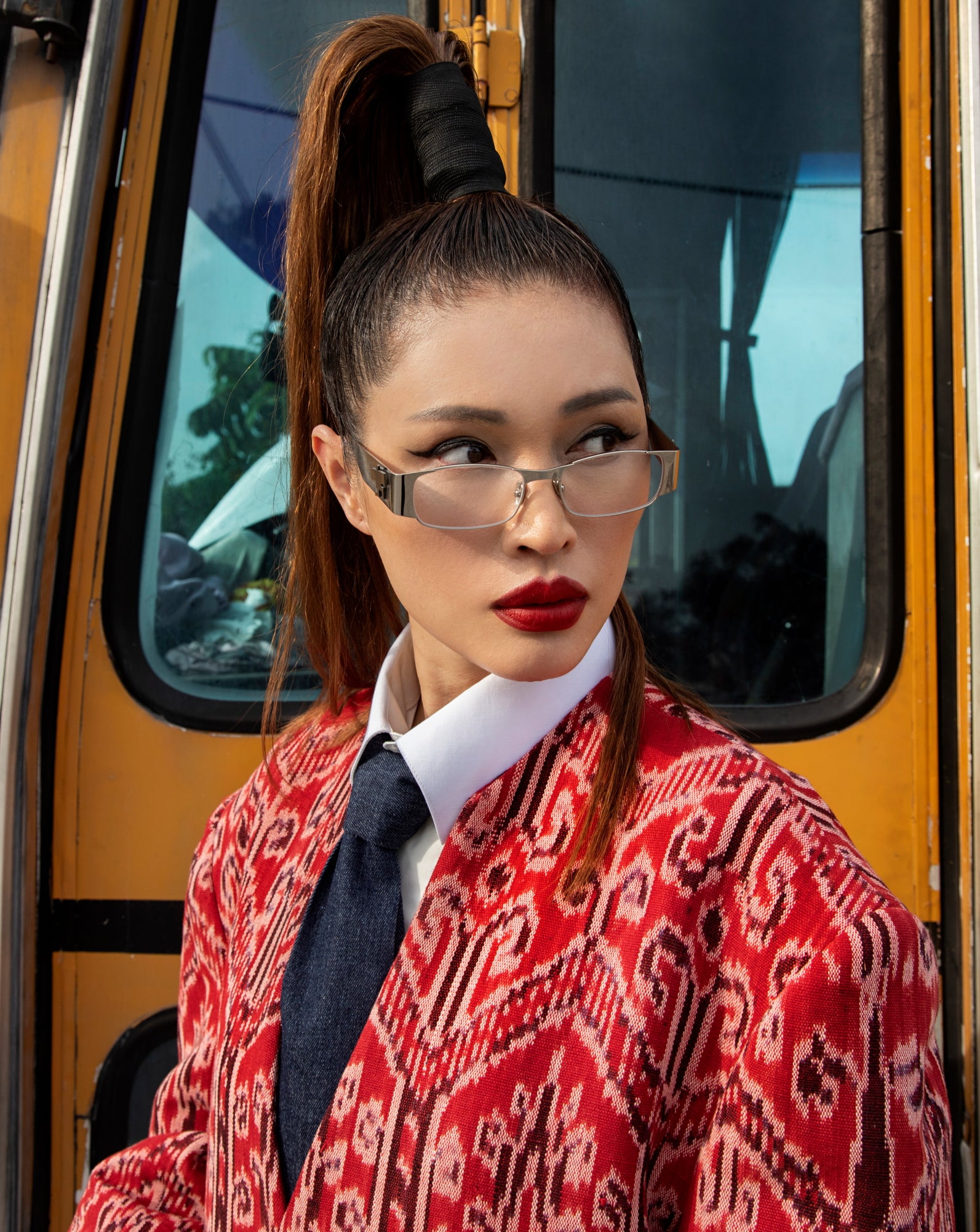 Blazer Pua Kumbu Sementing (Red)