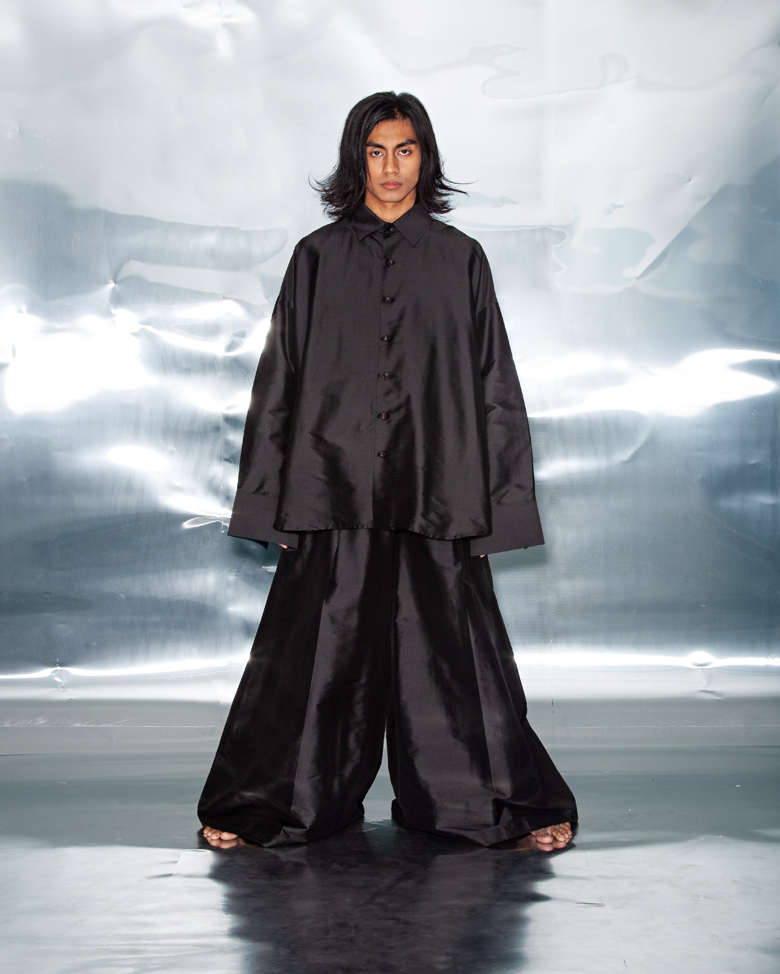 Kemeja Abang (Taffeta)