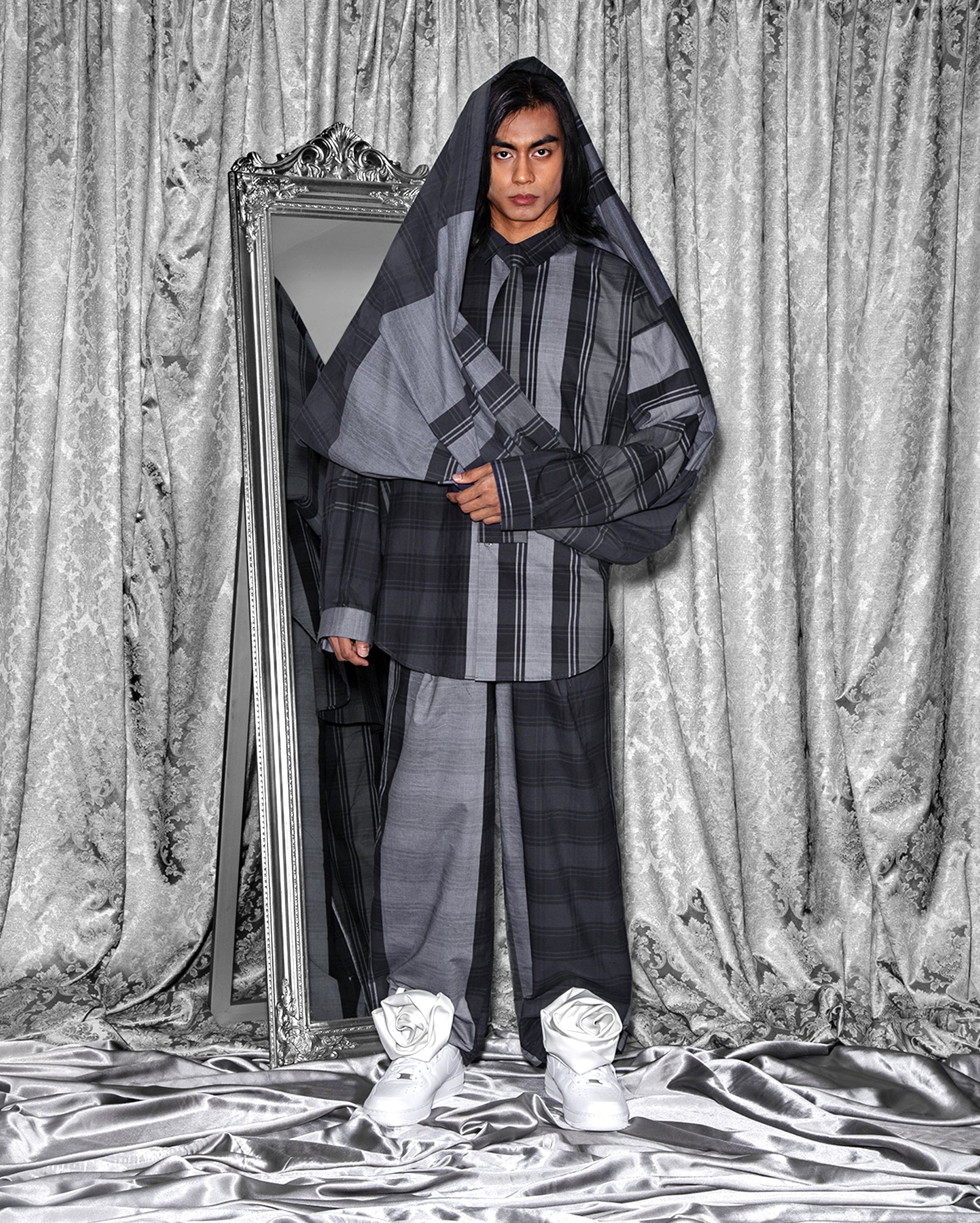 Kemeja Angah Pelikat (Grey)