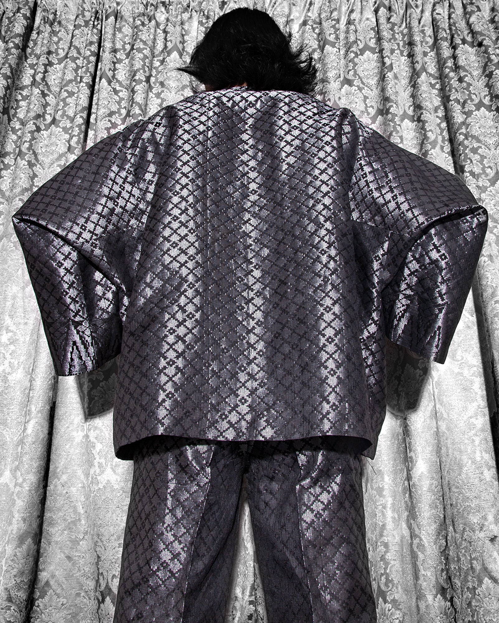 Kurta Songket Perak Oversaiz