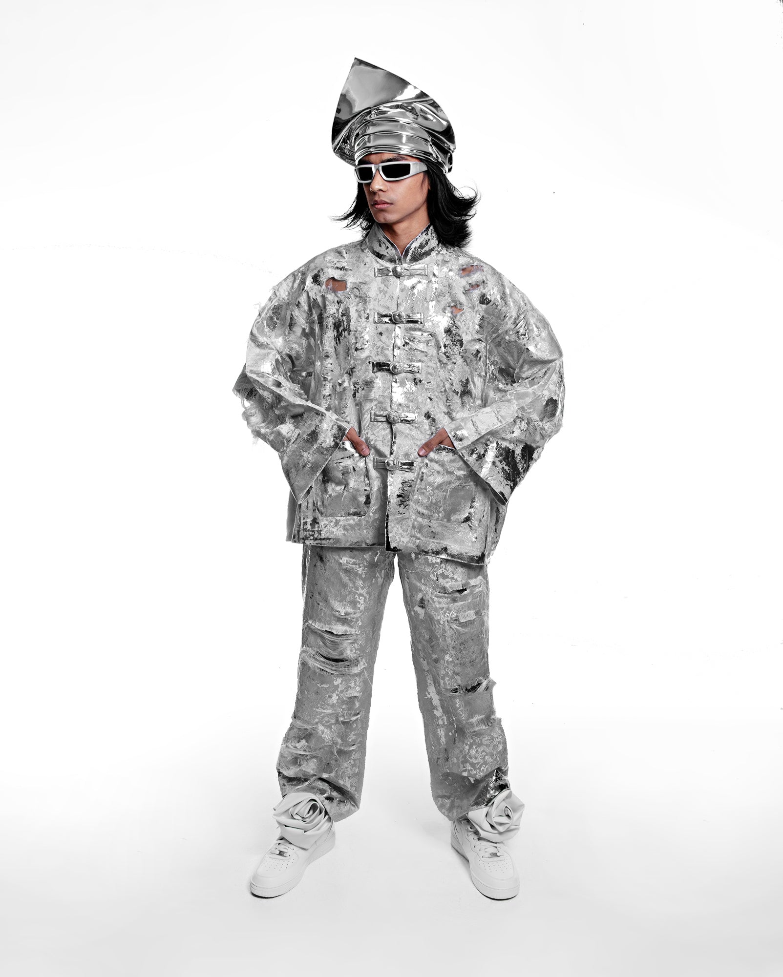Magua Oversaiz Tenun Naga (Silver)