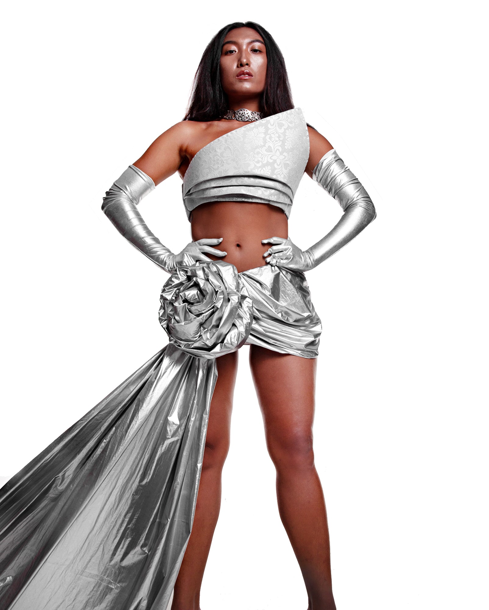 Songket Tube (Silver)