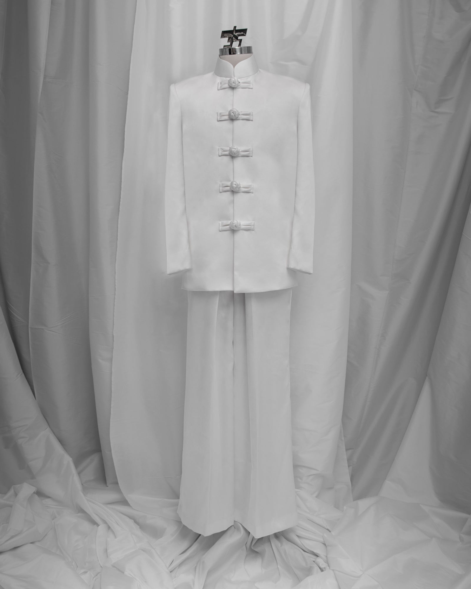 Samfu Barat Lurus (White)