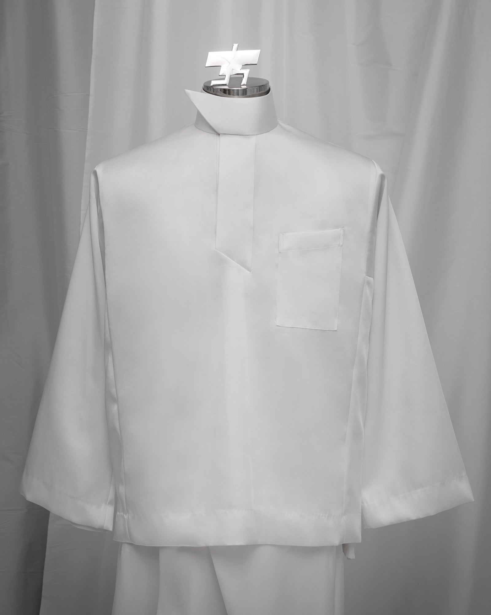 Baju Melayu Cekak Keris (White) // Pendekar Pants (White Satin)