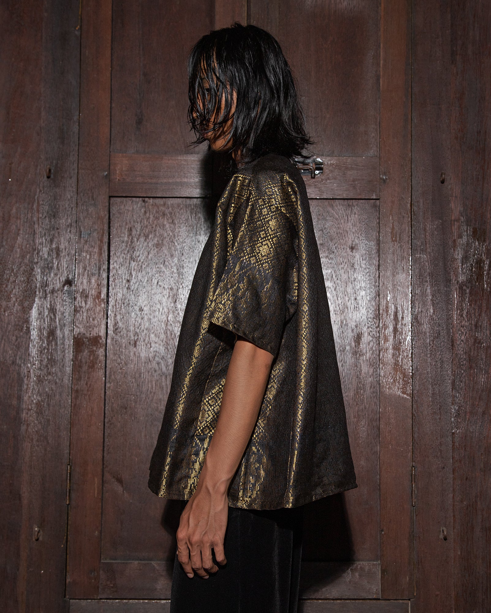 Kurta Songket Pendek (Gold)