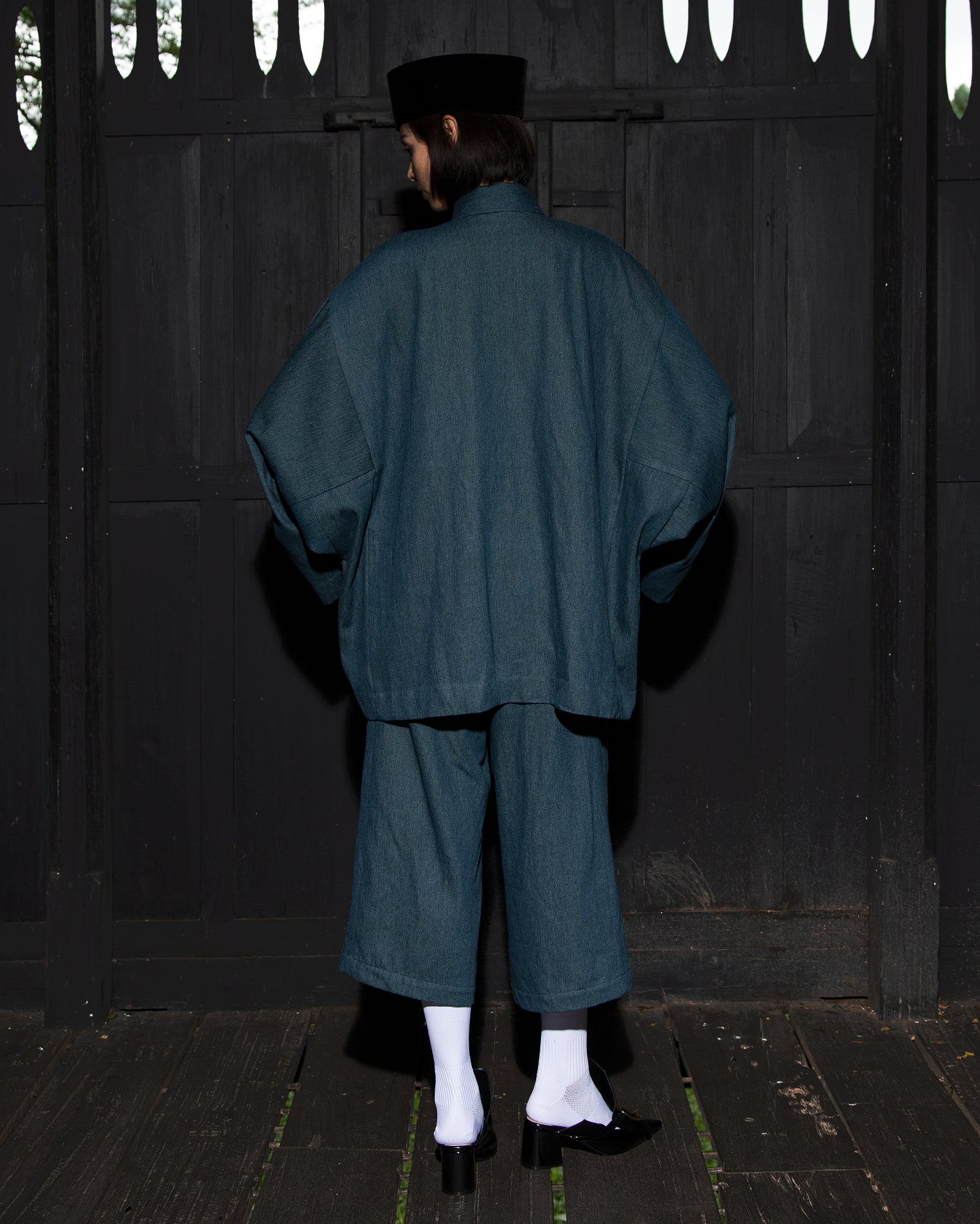 Baju Melayu Oversaiz Denim