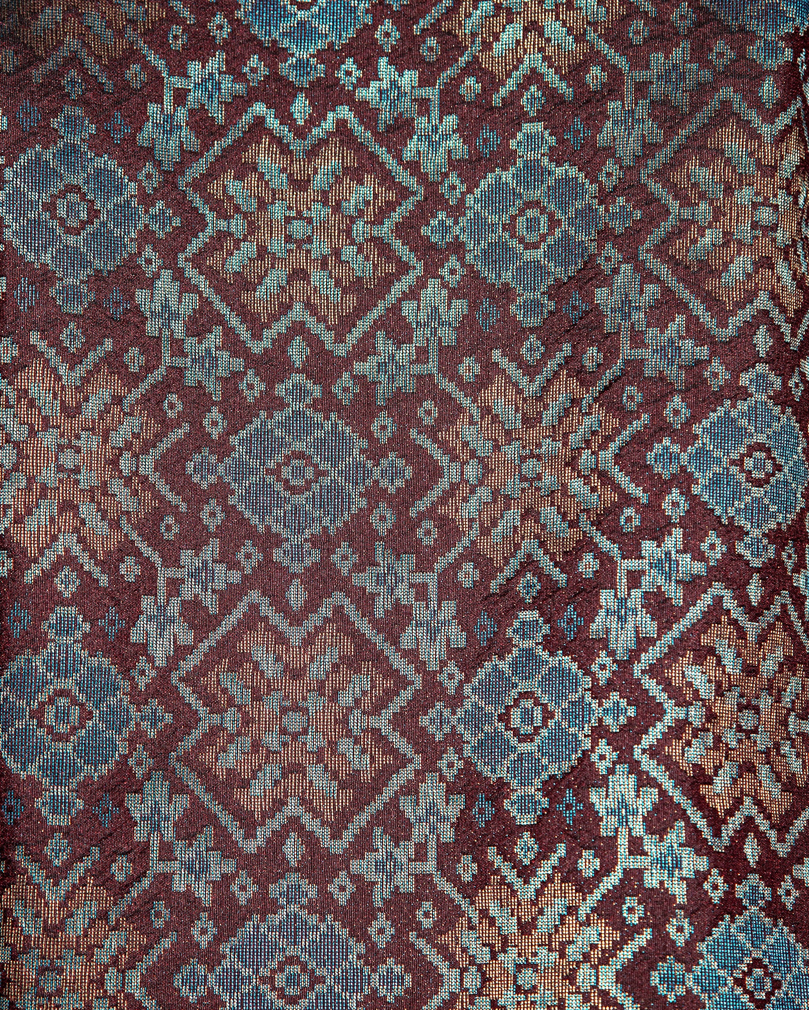 Baju Atas Songket (Burgundy)