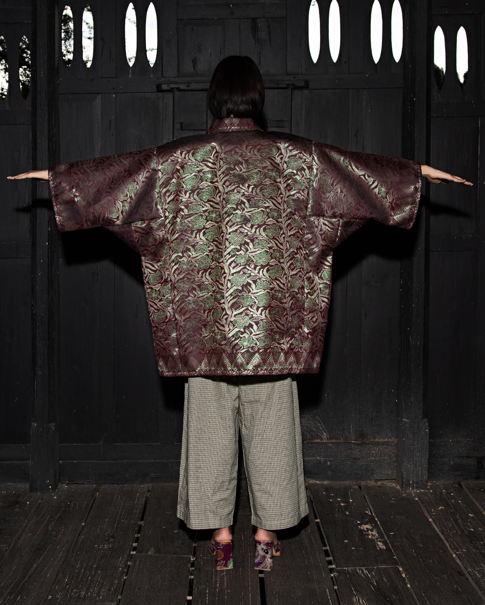 Cabaya Songket Bunga Raya