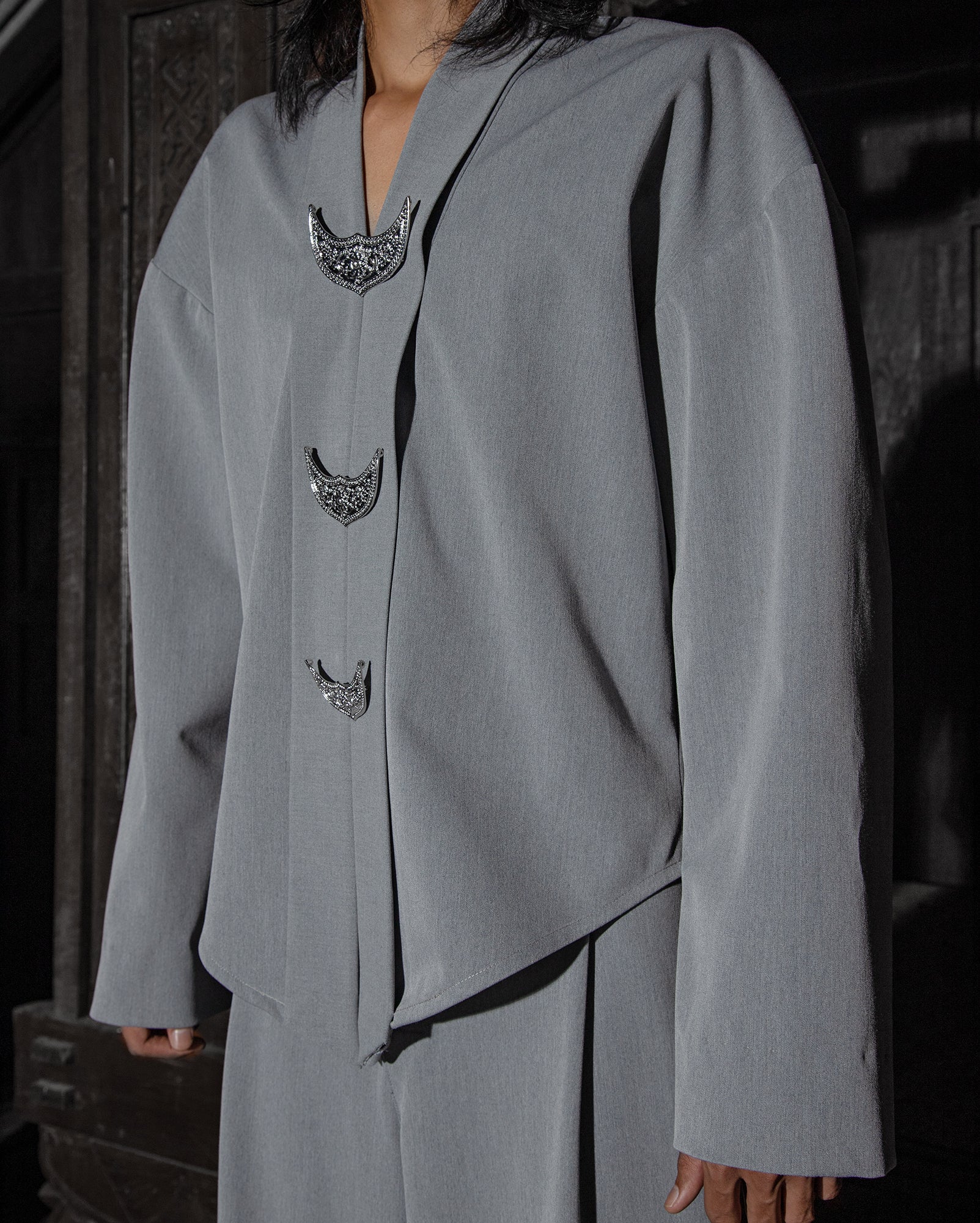 Kebaya Baba (Grey)