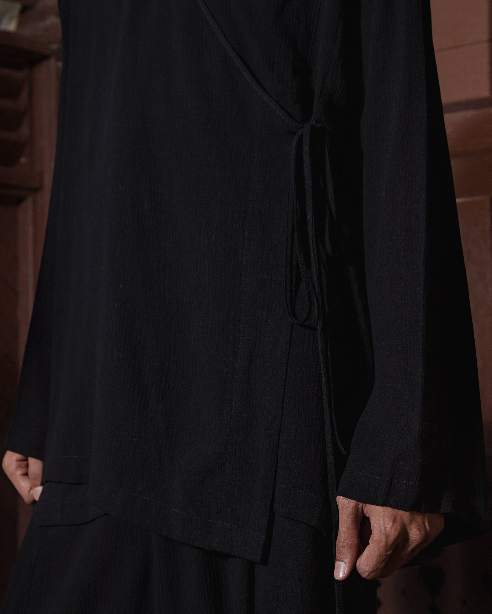 Baju Silang (Black Chiffon)