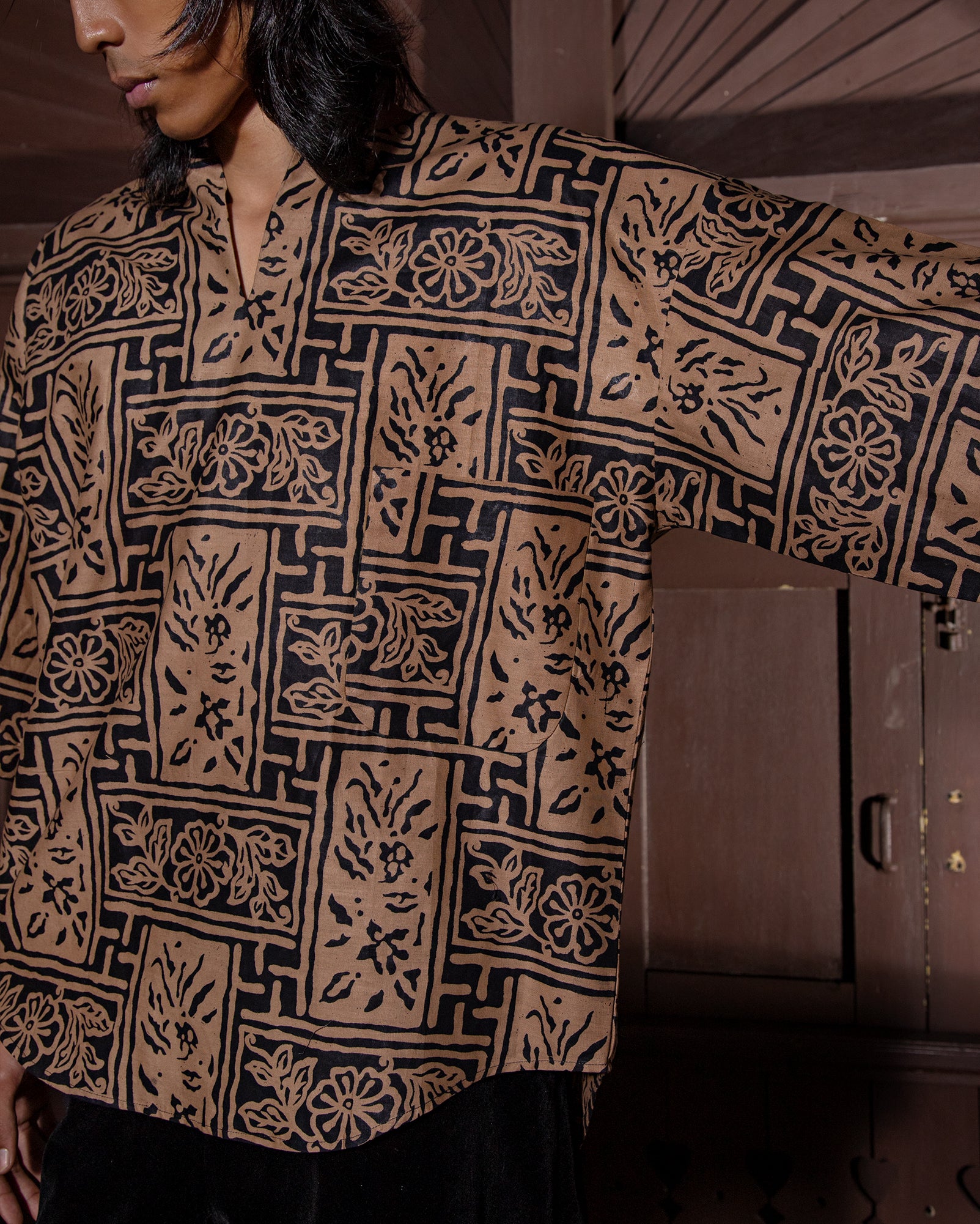 Baju Kedah Batik Jubin
