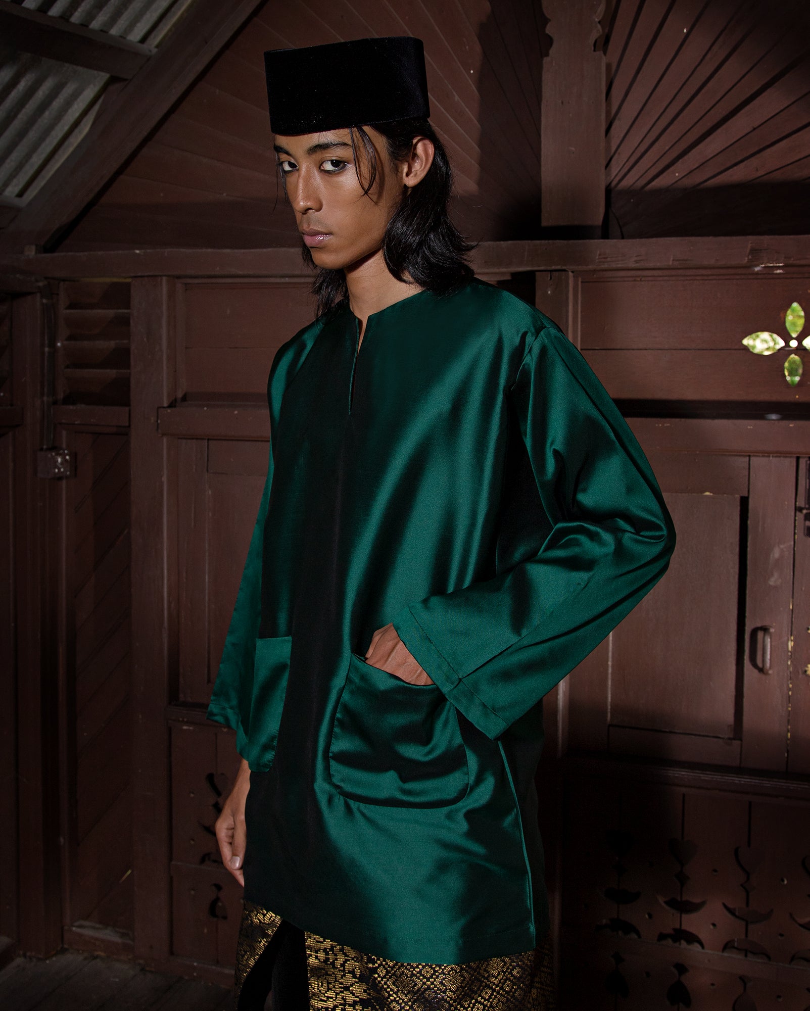Baju Melayu Johor (Jade)