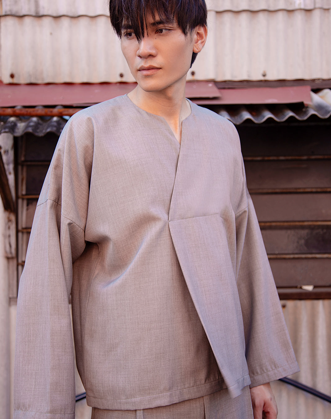 Baju Melayu Cham (Platinum Grey) – BEHATI