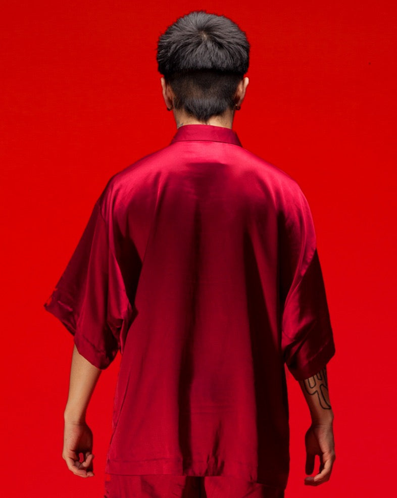 Samfu Pendek (Burgundy)
