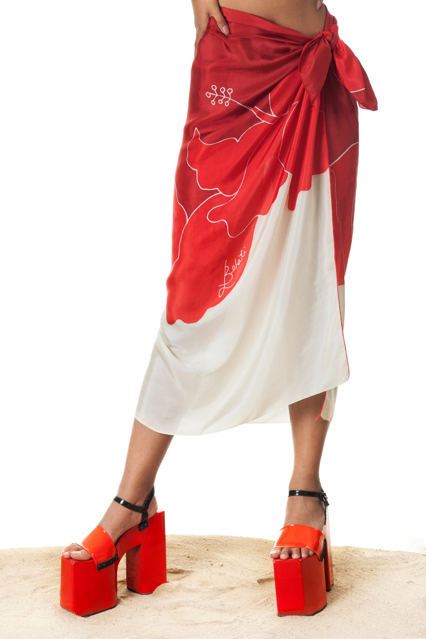 Flesh Bunga Raya Scarf